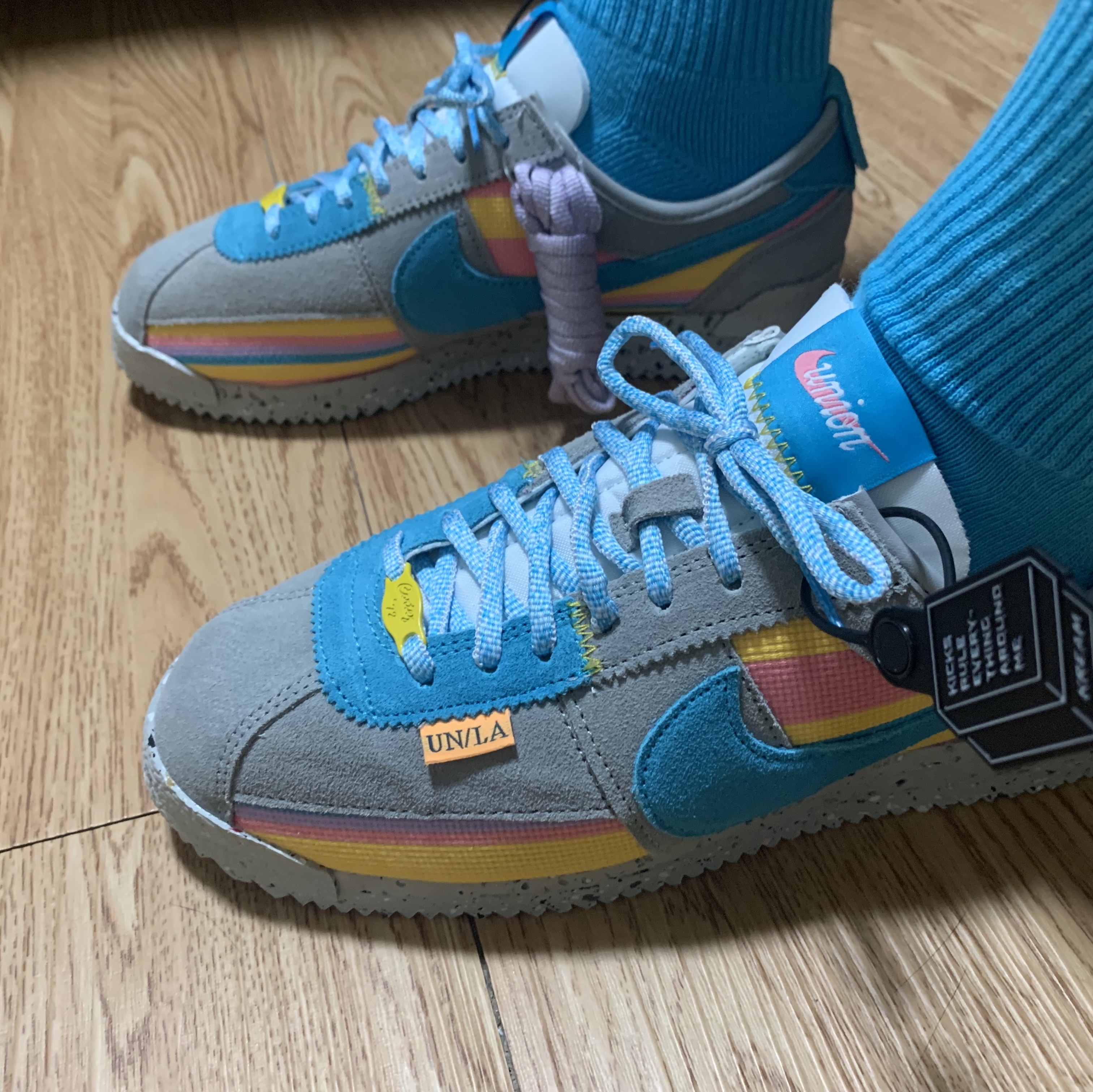 Nike x Union Cortez SP Light Smoke 착용 스타일