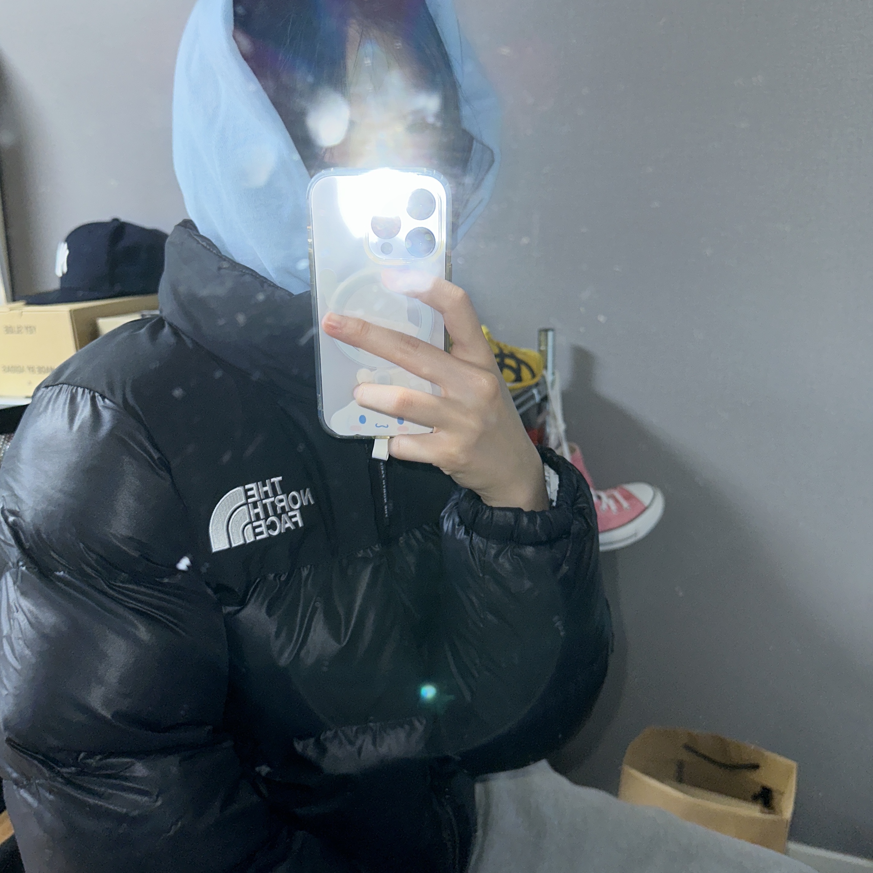 The North Face 1996 Eco Nuptse Jacket Black, The North Face 1996 Eco Nuptse Jacket Real Black 착용 스타일