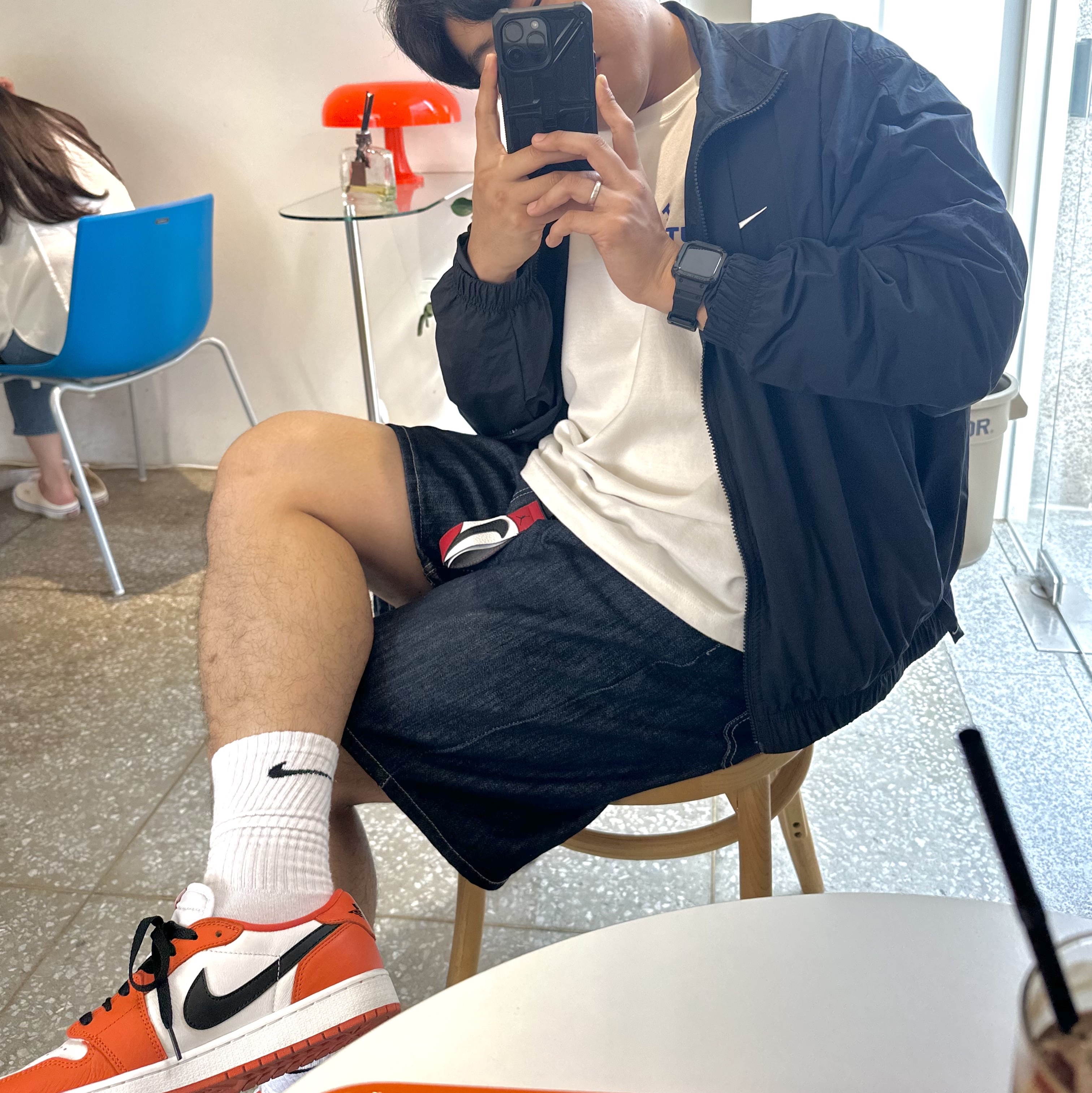 Jordan 1 Low OG Starfish, IAB Studio 10th Anniversary T-Shirts Pack White & Black (2 Pack) 착용 스타일