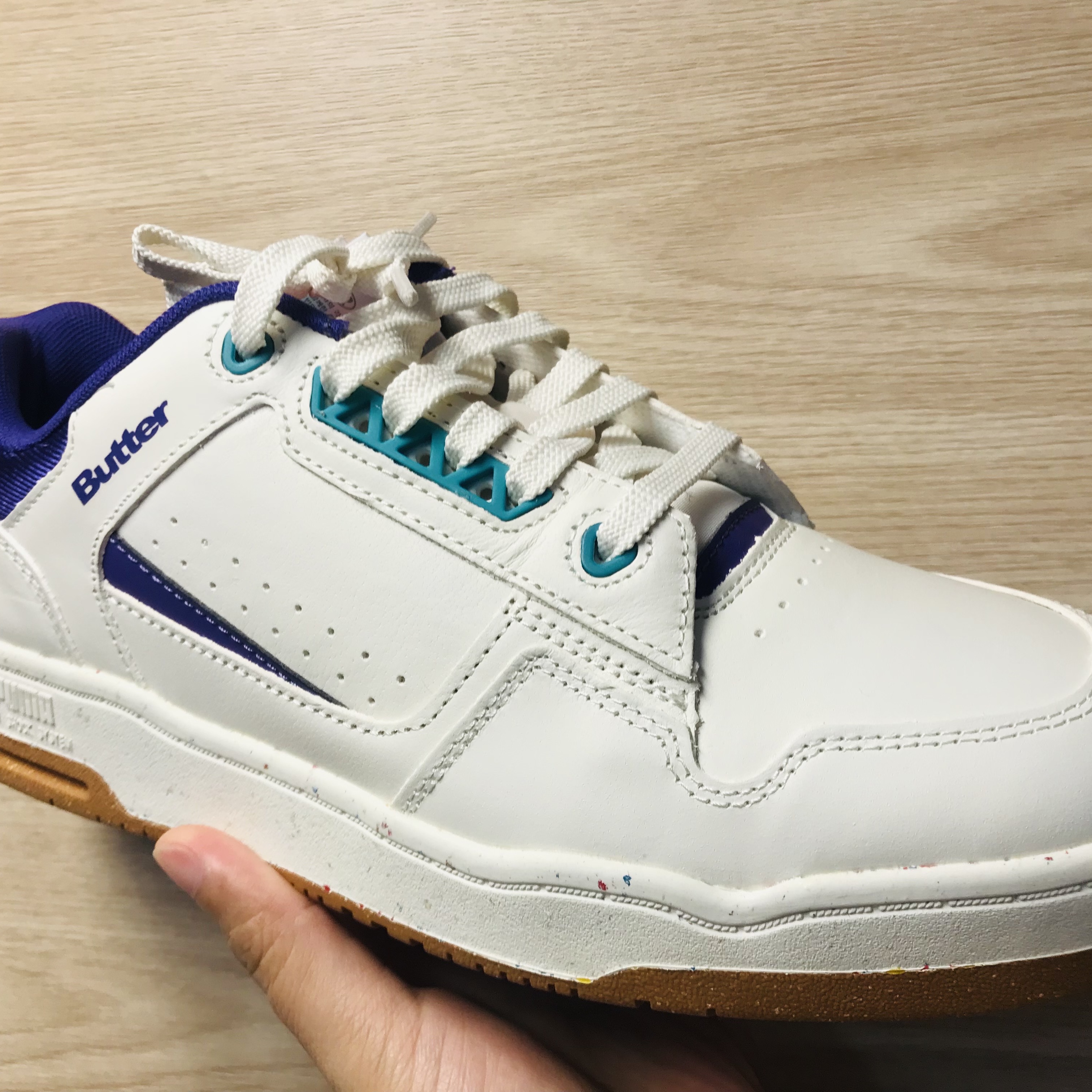 Puma x Butter Goods Slipstream Low Leather Whisper White 착용 스타일