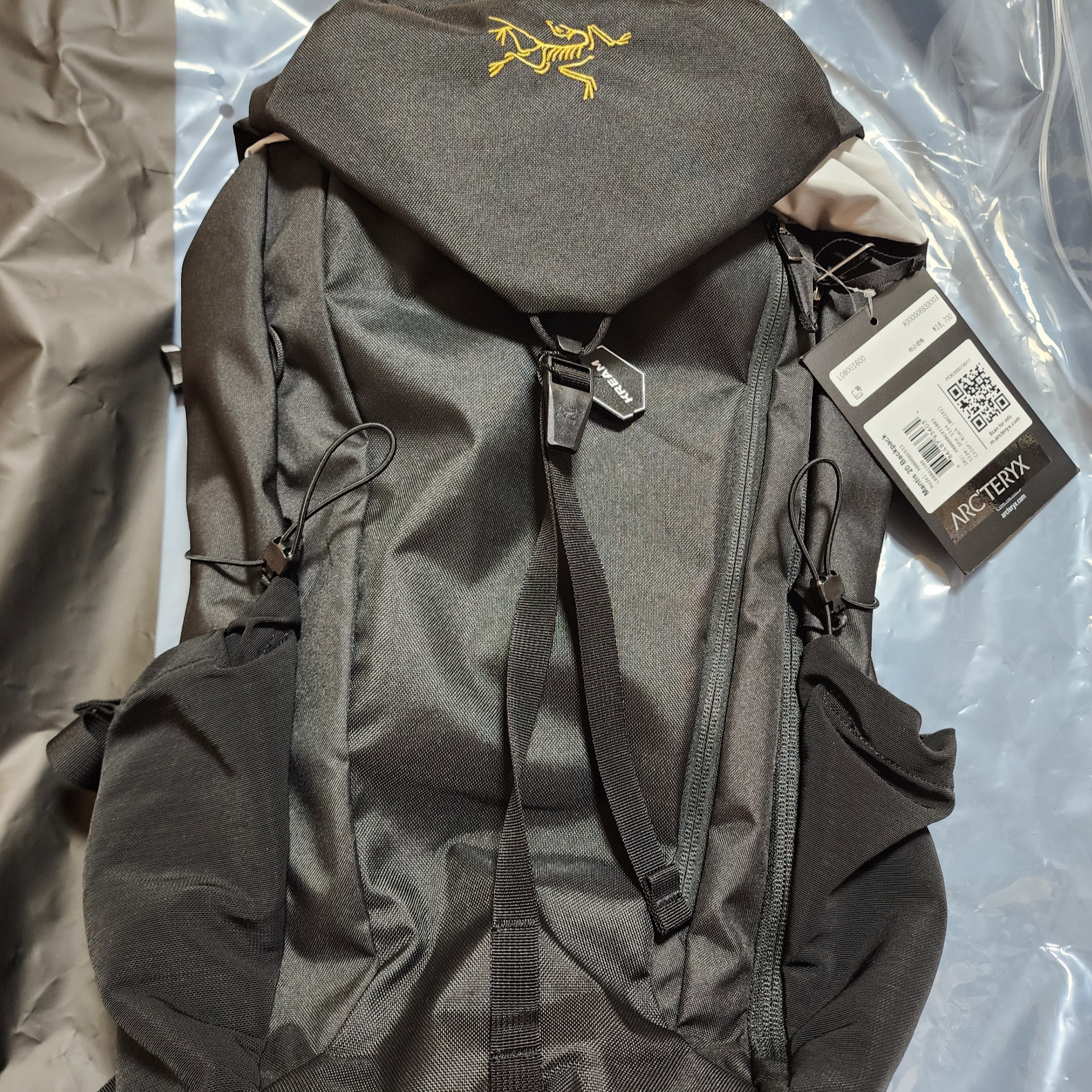 Arc'teryx Mantis 20 Backpack Black 착용 스타일