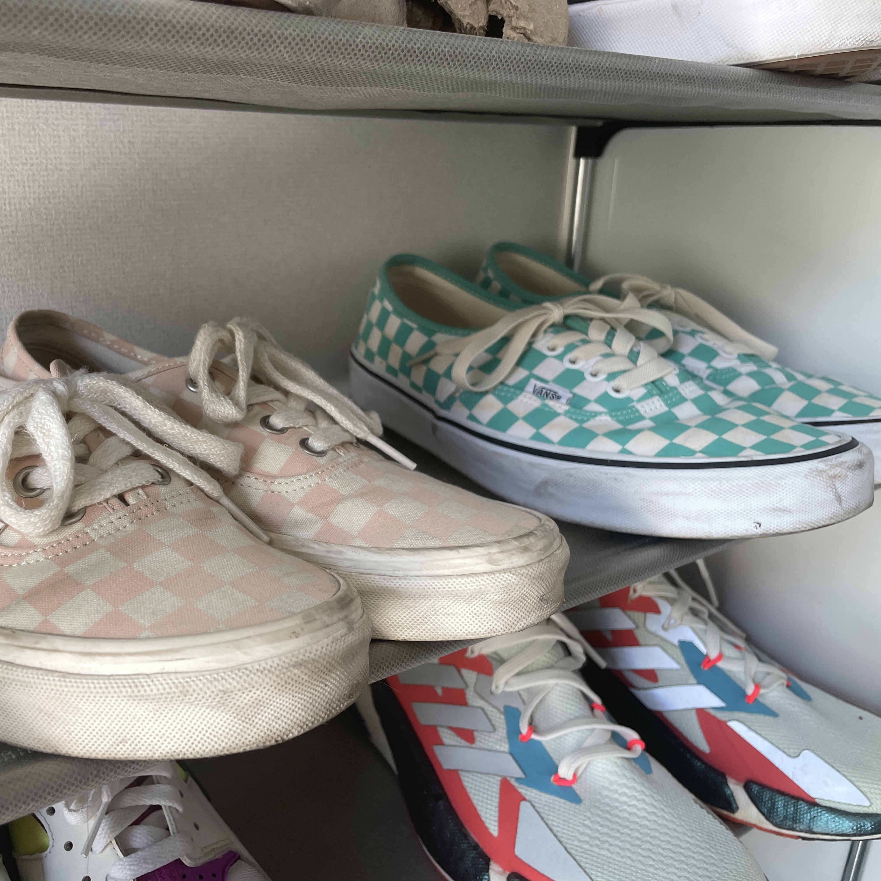 Vans Authentic Checkerboard Waterfall 착용 스타일
