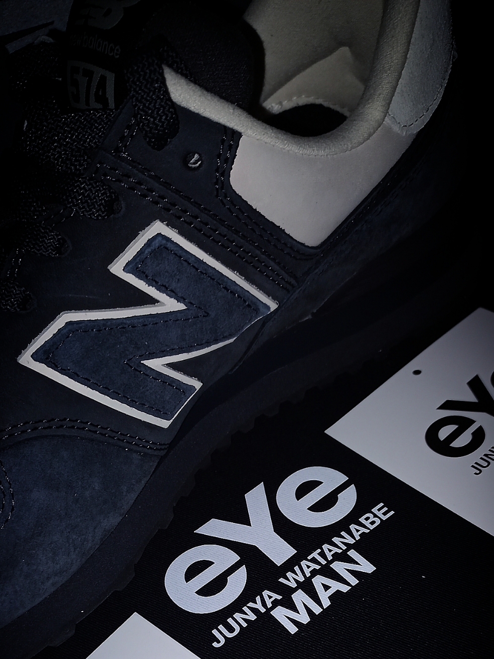 New Balance x Comme des Garcons Junya Watanabe Man 574 Suede Grey Off White 착용 스타일