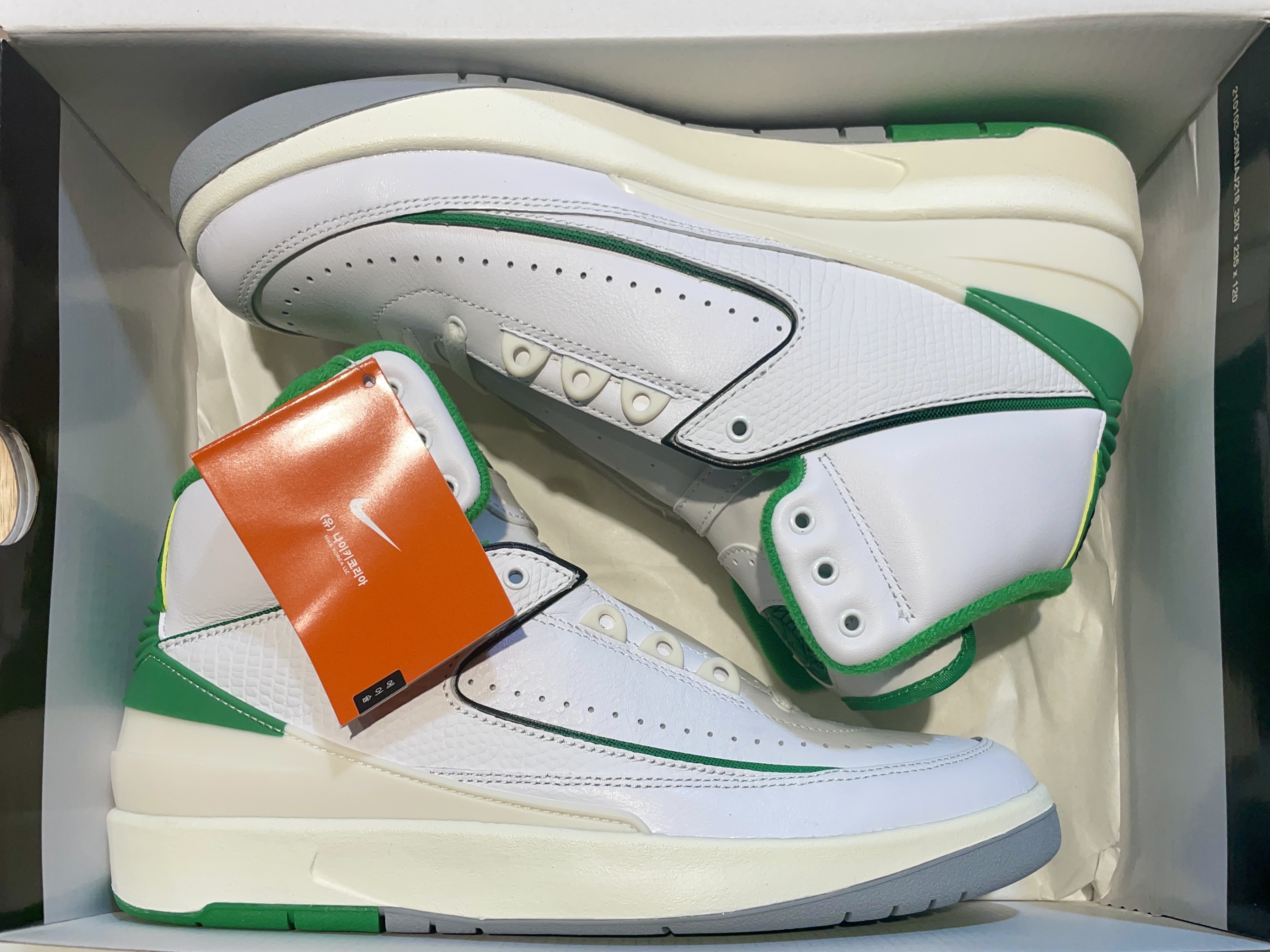 Jordan 2 Retro Lucky Green 착용 스타일 - 1