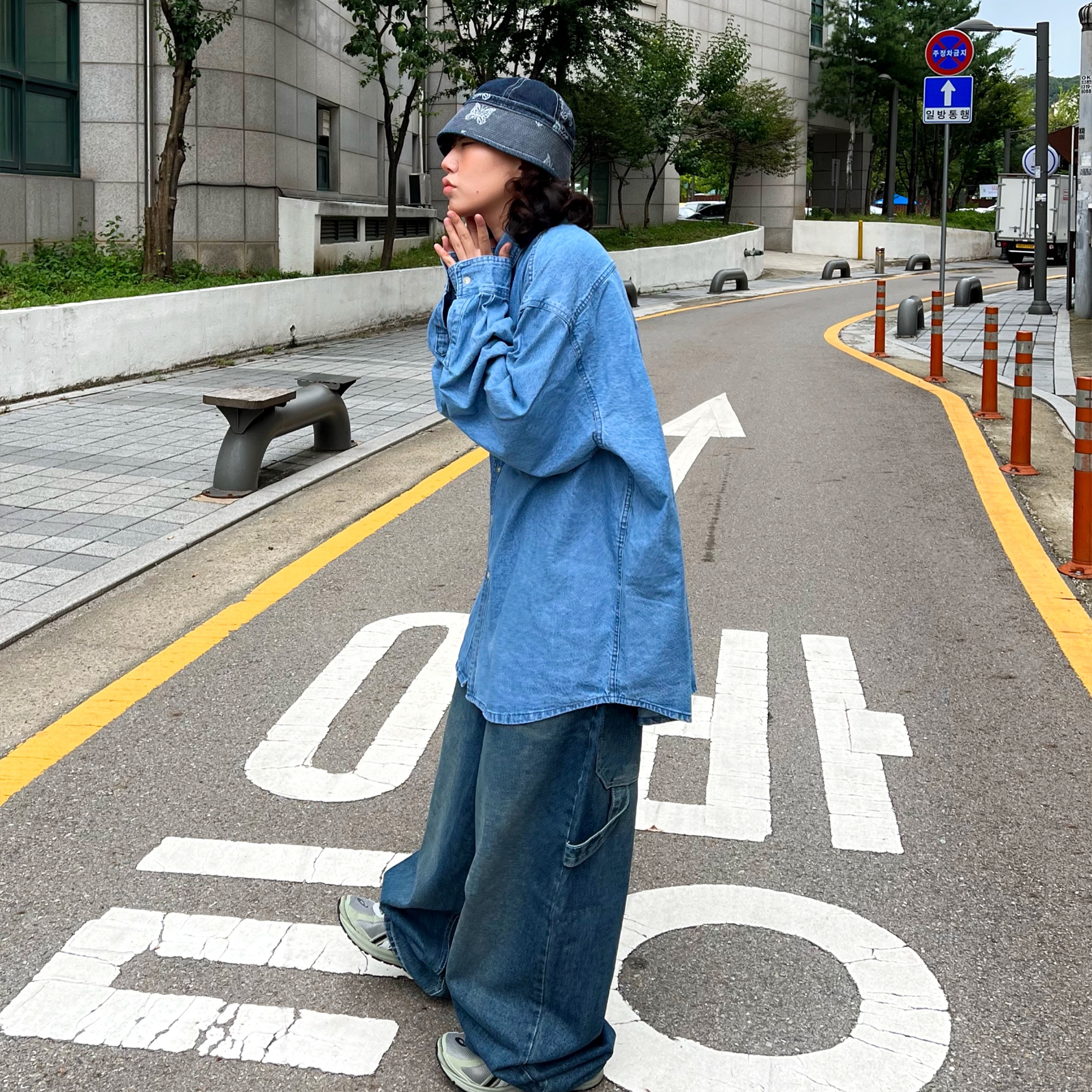 Asics Jog 100 S Sheet Rock - 2E Wide 착용 스타일 - 3