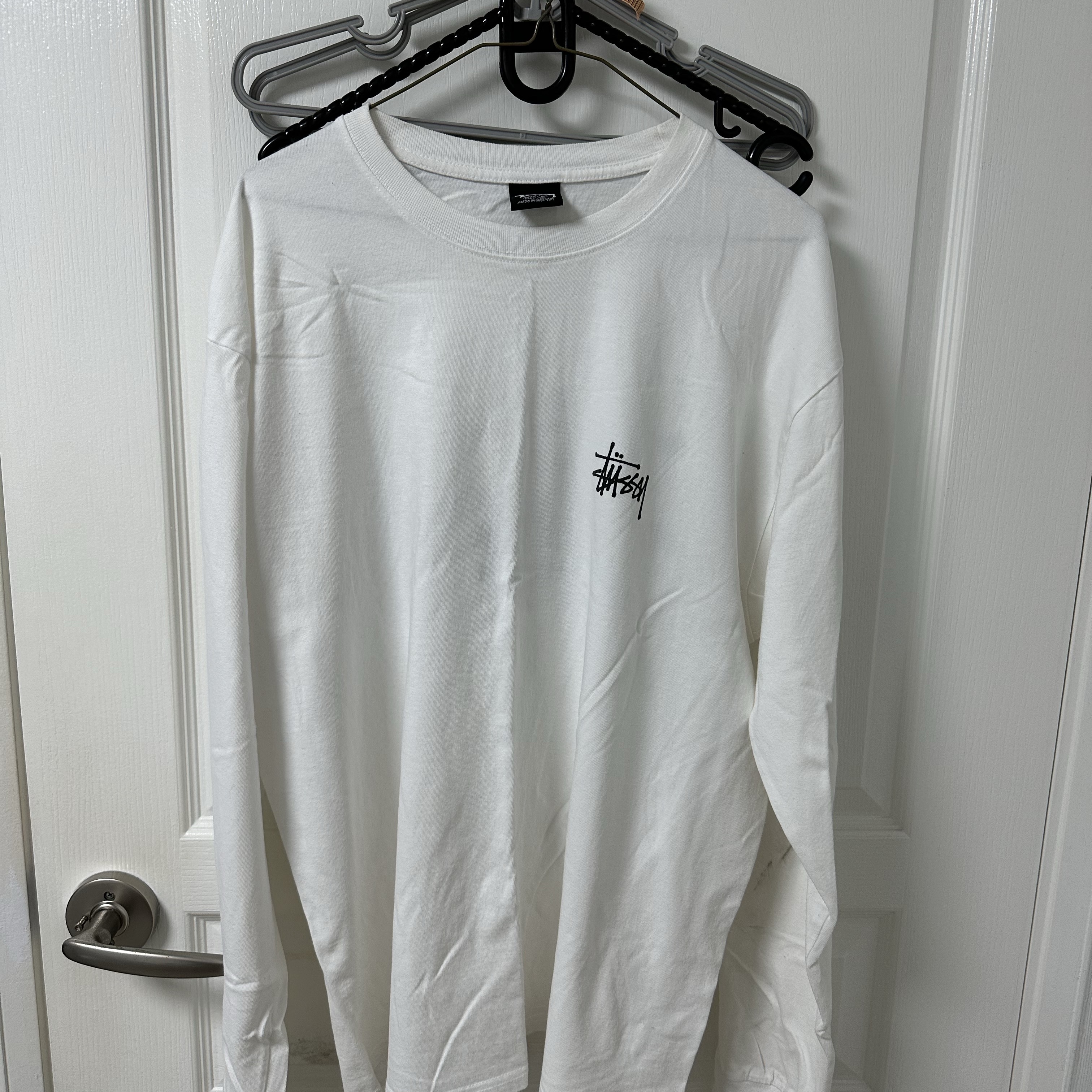 Stussy Basic Stussy LS T-Shirt White 2022 착용 스타일