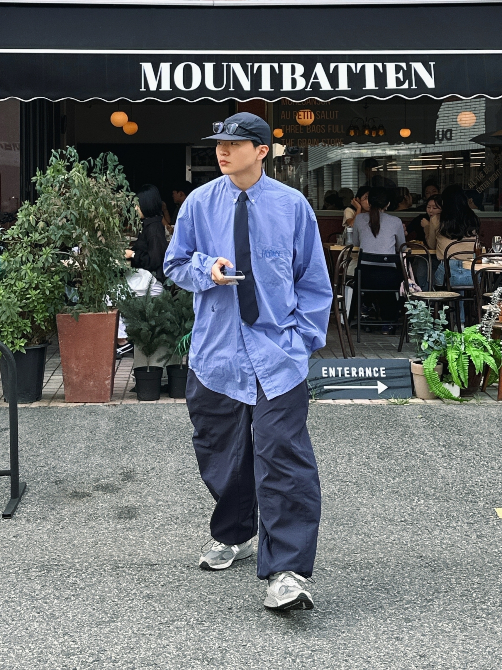 New Balance 993 Made in USA Grey - D Standard 착용 스타일 - 1