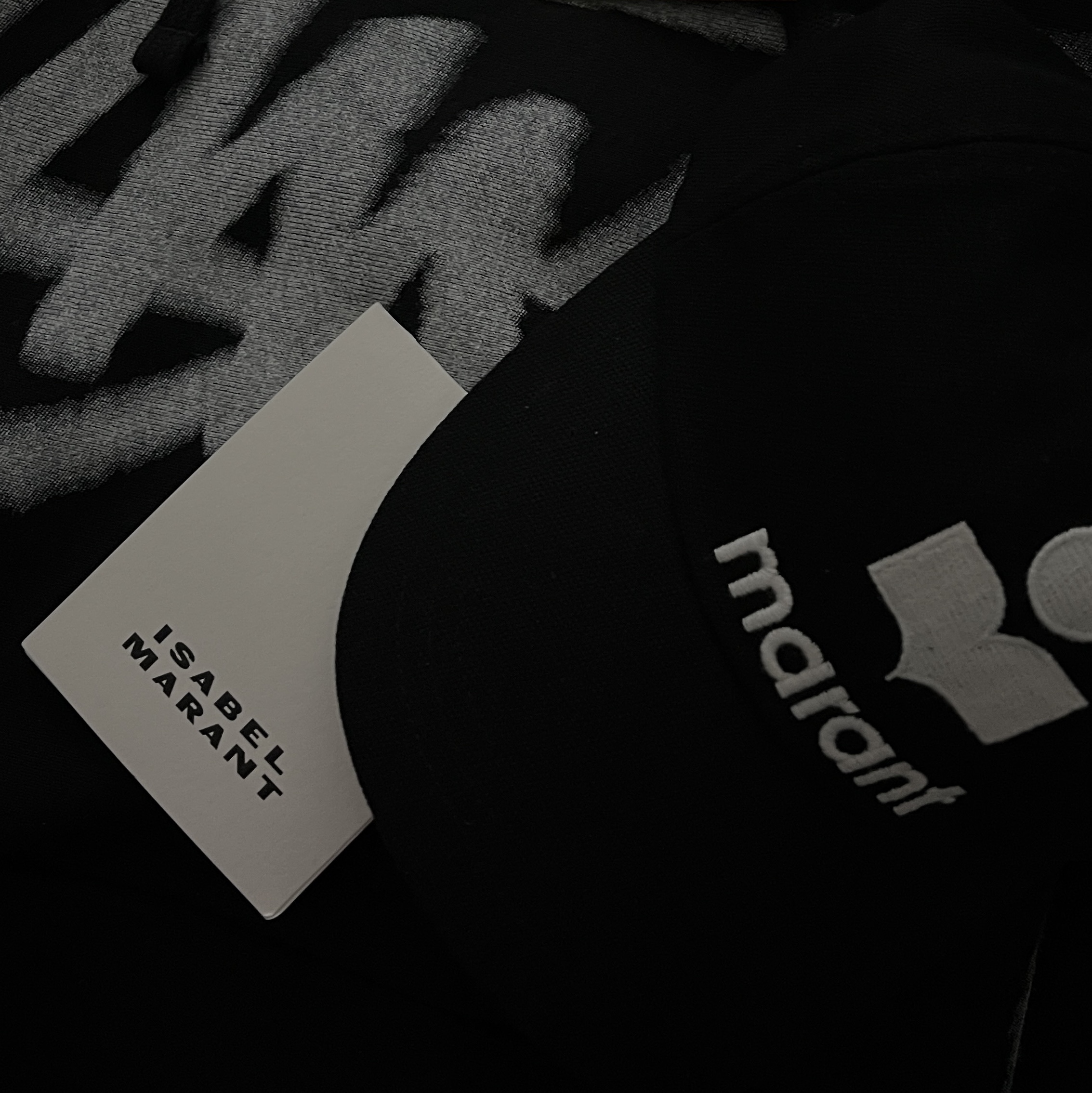 (W) Isabel Marant Tyron Logo Cap Black Ecru - 23SS, Stussy Dizzy Stock Hoodie Black 착용 스타일
