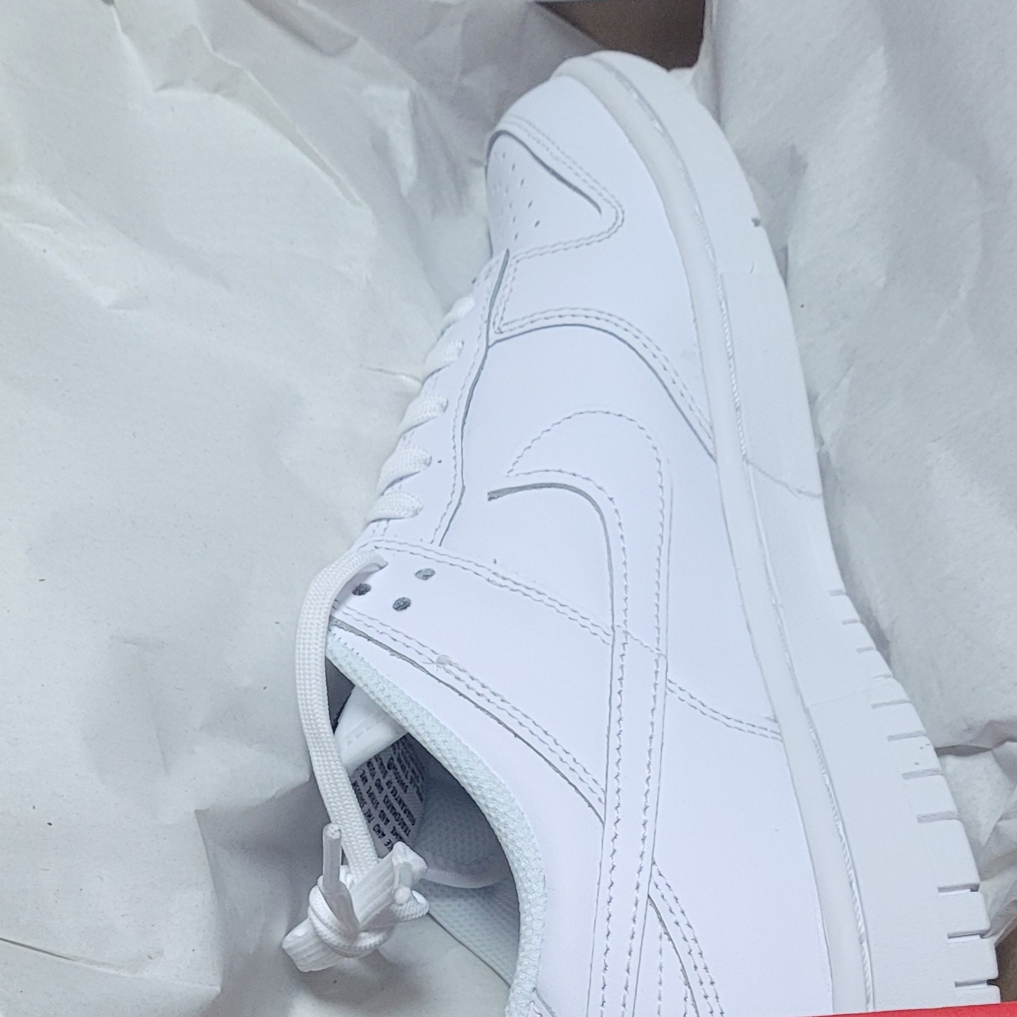 (W) Nike Dunk Low Triple White 착용 스타일