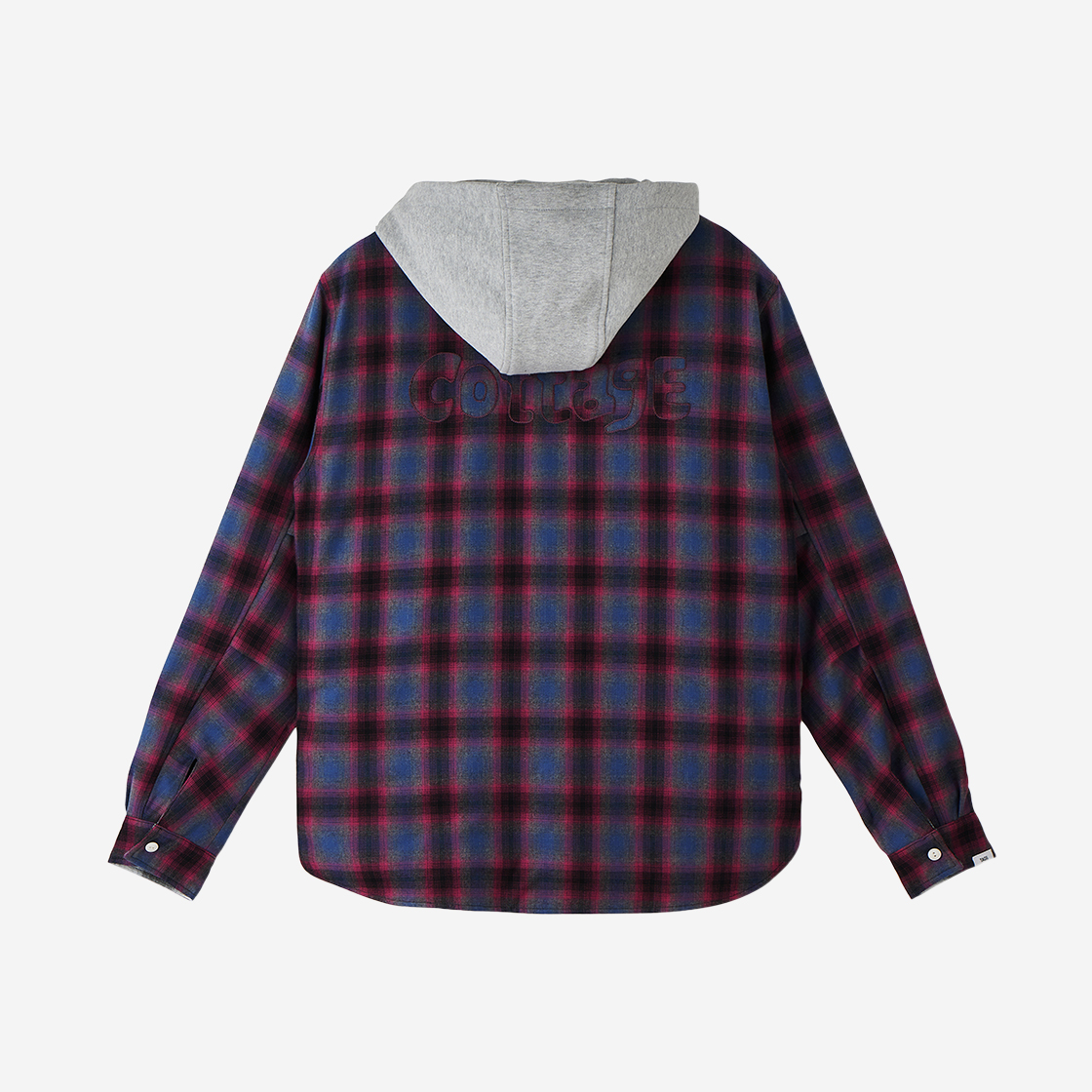 사파리스팟 코티지 리버시블 후디 셔켓 블랙 퍼플(Safarispot Cottage Reversible Hoodie Shirket Black Purple) - 4