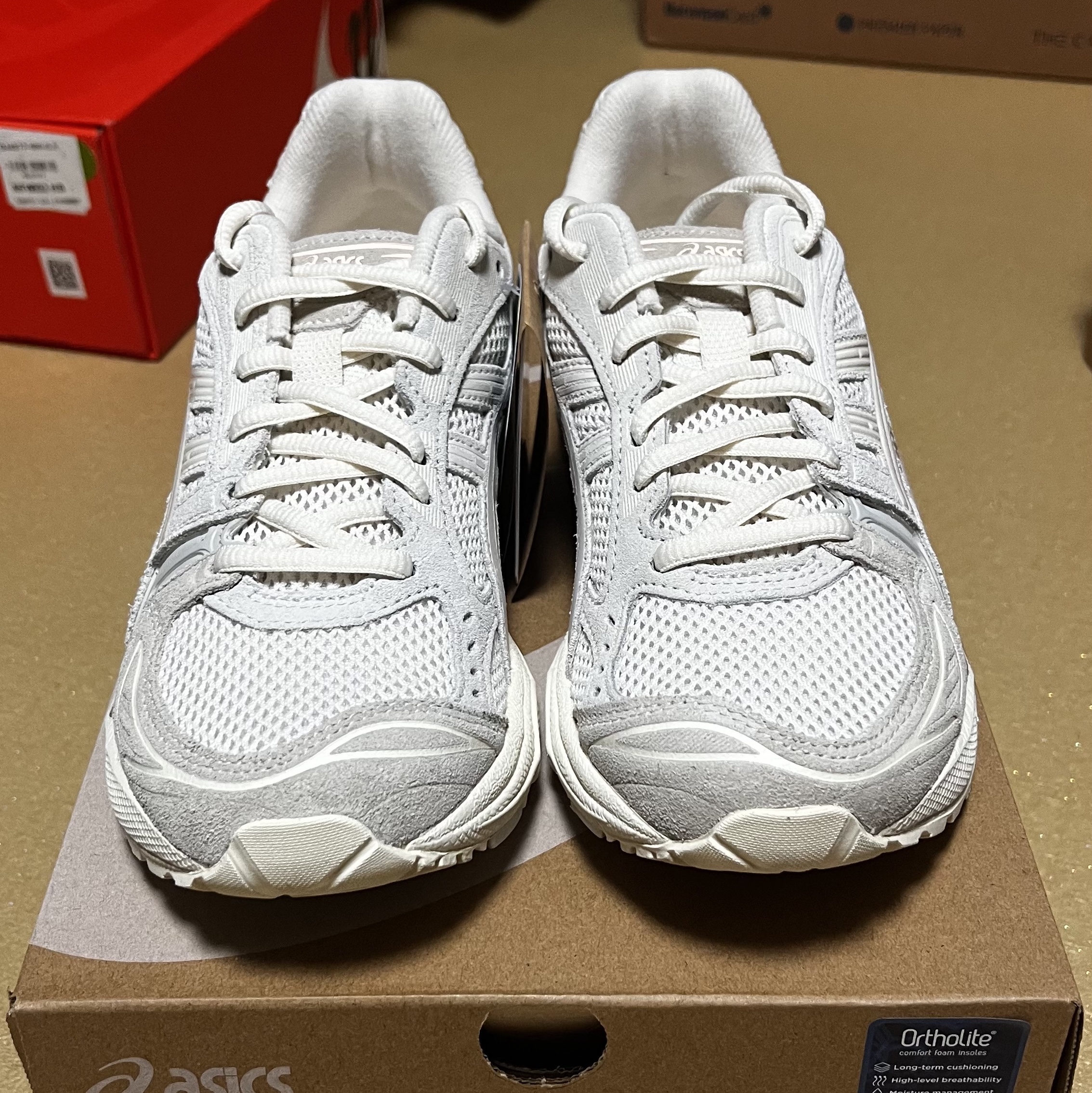 (W) Asics Gel-Kayano 14 Cream Blush 착용 스타일 - 2