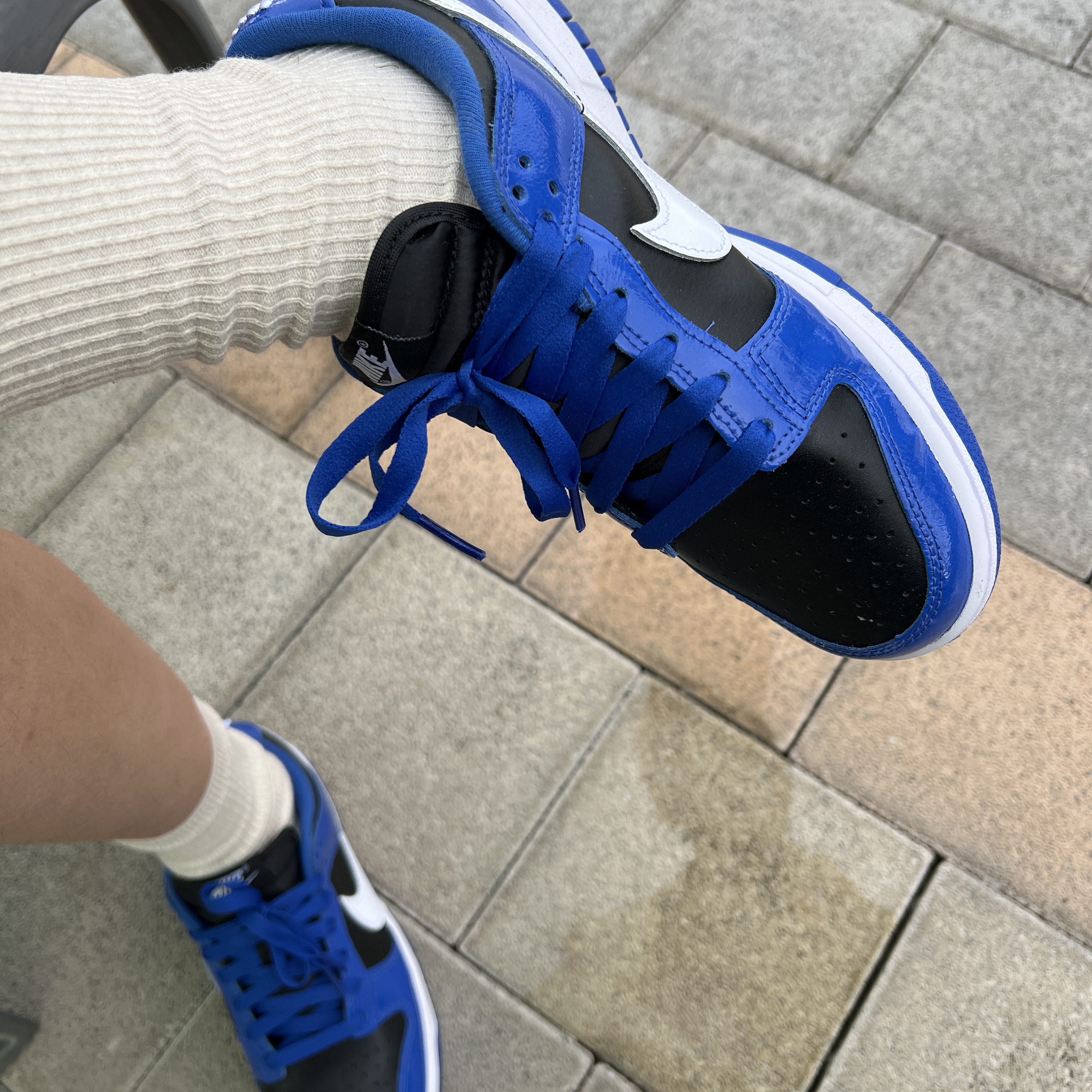 (W) Nike Dunk Low Essential Game Royal 착용 스타일