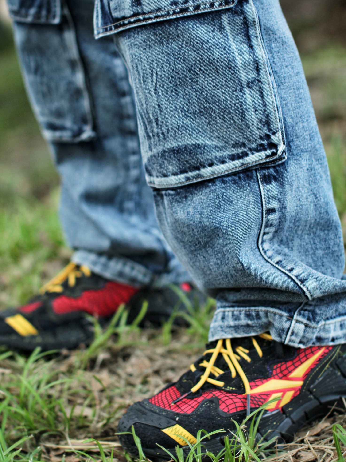 True Religion X Stitch Cap Red, Reebok x A$AP Nast Zig Kinetica II Edge Vector Red Core Black 착용 스타일 - 4