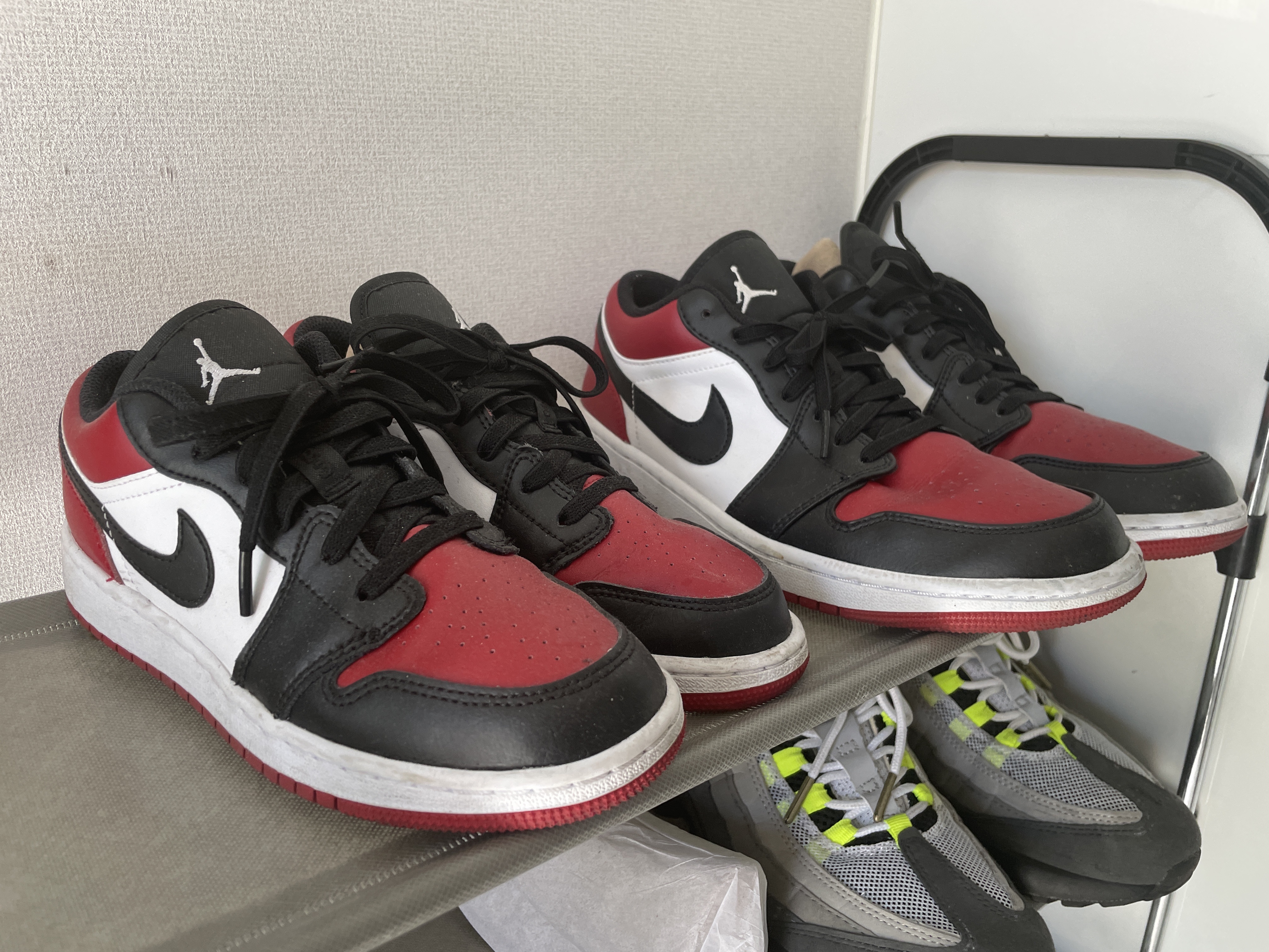 Jordan 1 Low Bred Toe 착용 스타일