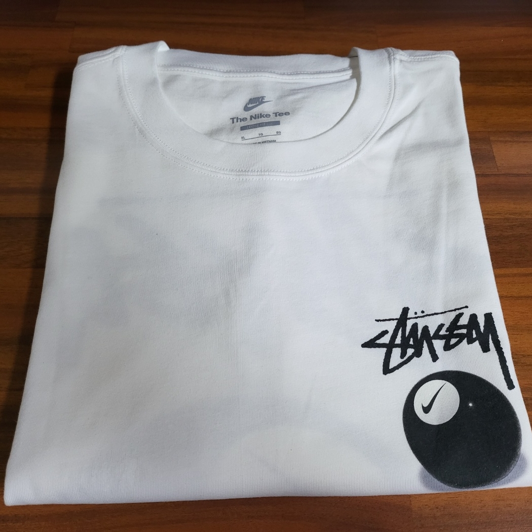 Nike x Stussy NRG FL SS 8 Ball T-Shirt White (DO9323-100) 착용 스타일