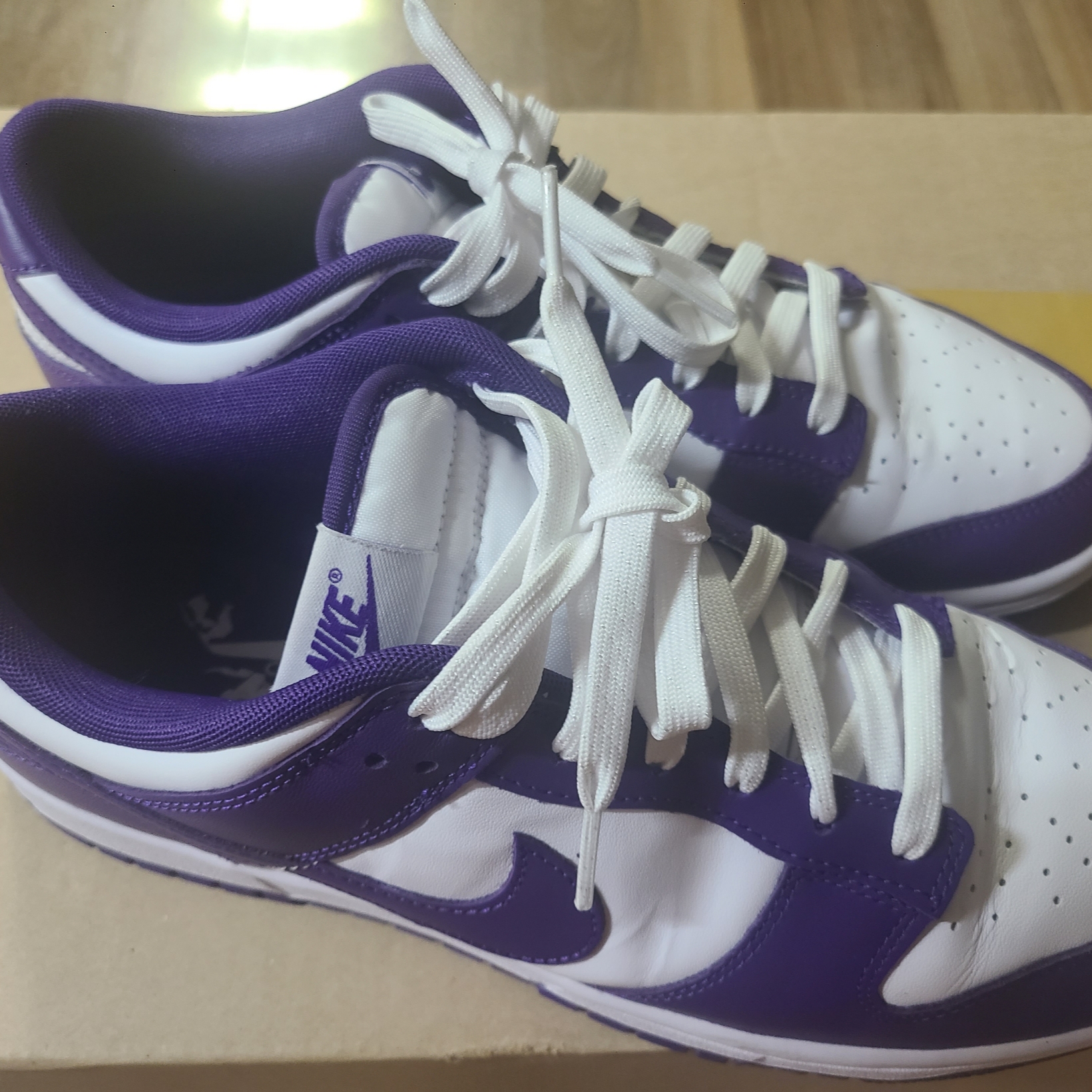 Nike Dunk Low Retro Championship Court Purple 착용 스타일