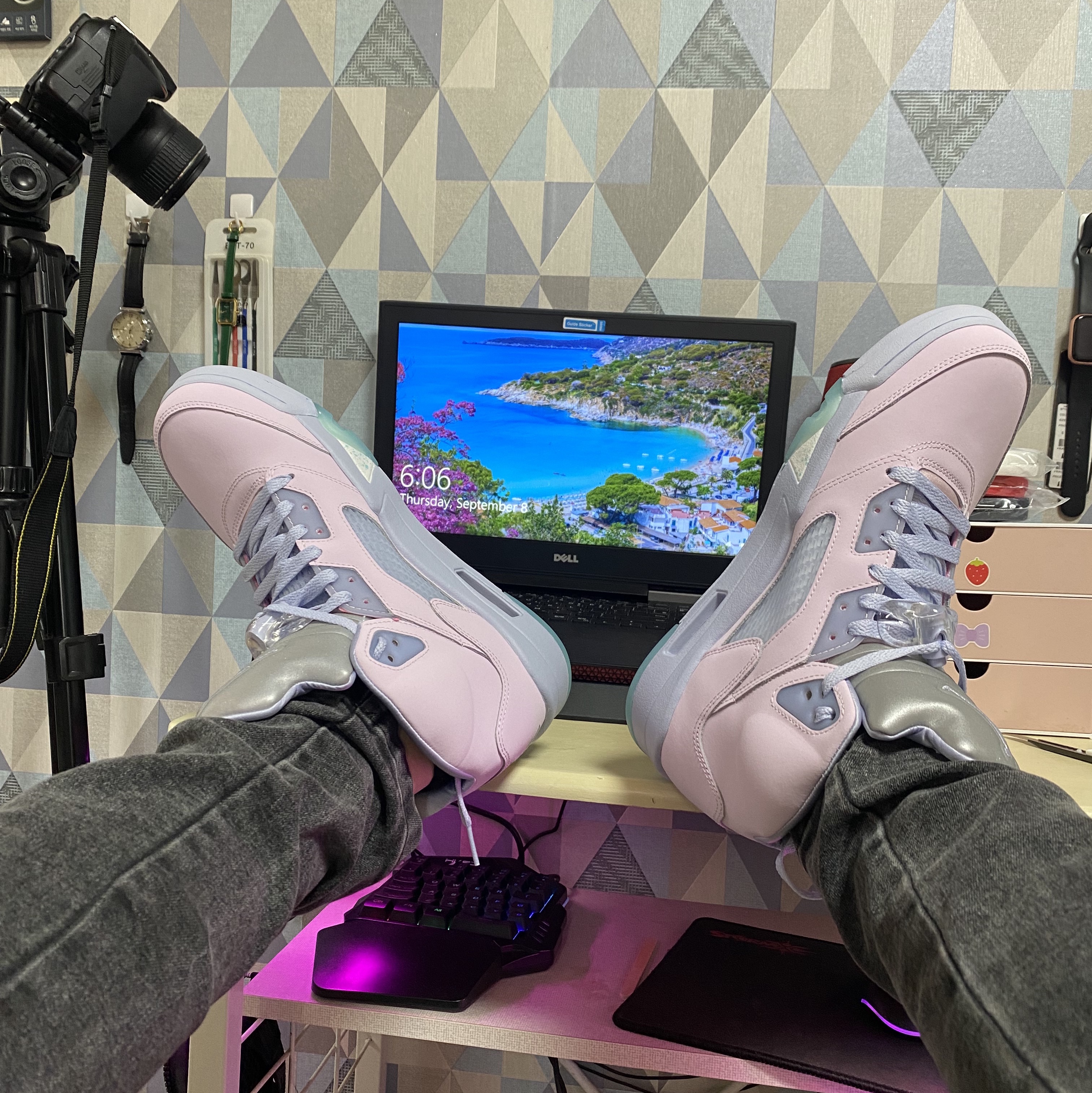Jordan 5 Retro SE Regal Pink 착용 스타일 - 1