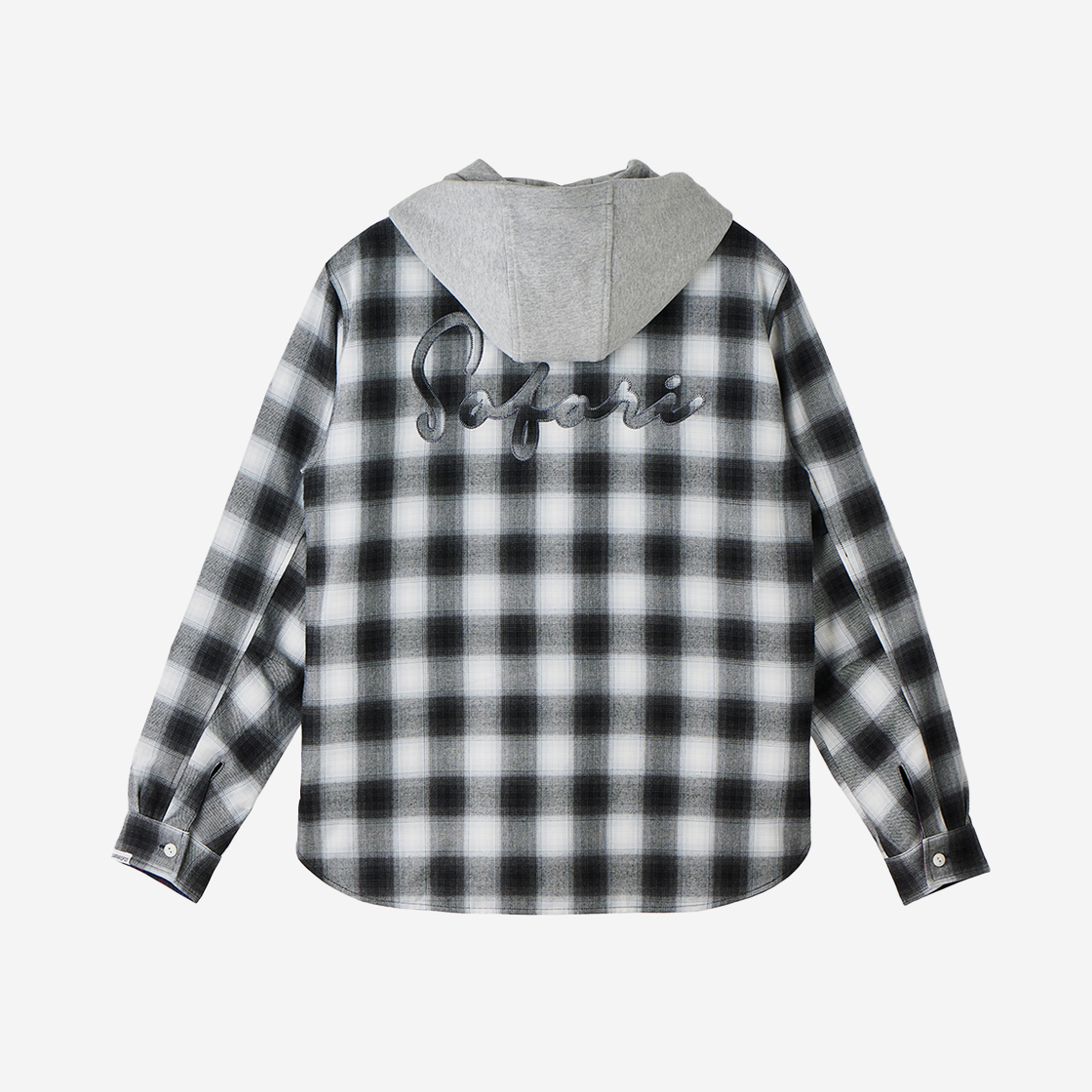 사파리스팟 코티지 리버시블 후디 셔켓 블랙 퍼플(Safarispot Cottage Reversible Hoodie Shirket Black Purple) - 2