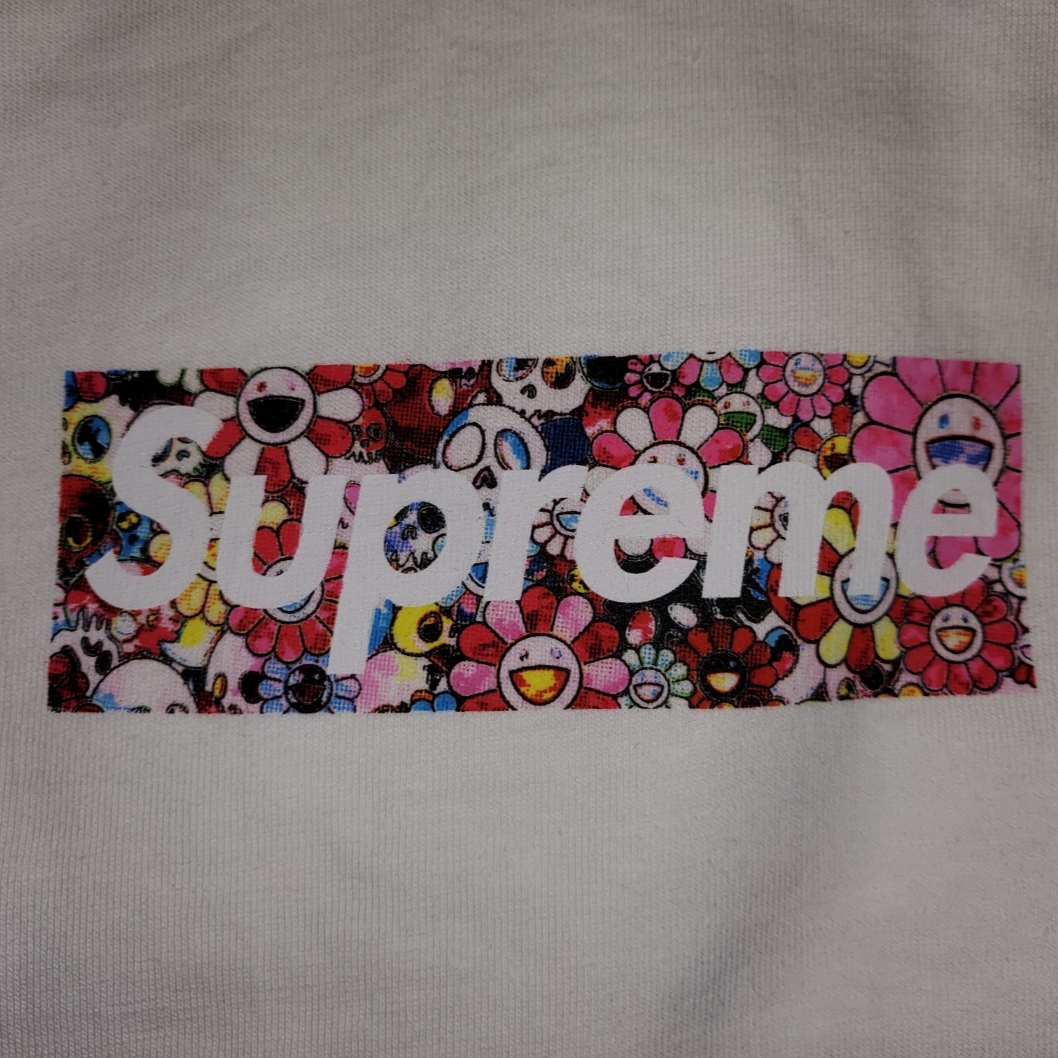 Supreme x Murakami Takashi COVID-19 Relief Box Logo T-Shirt White - 20SS 착용 스타일