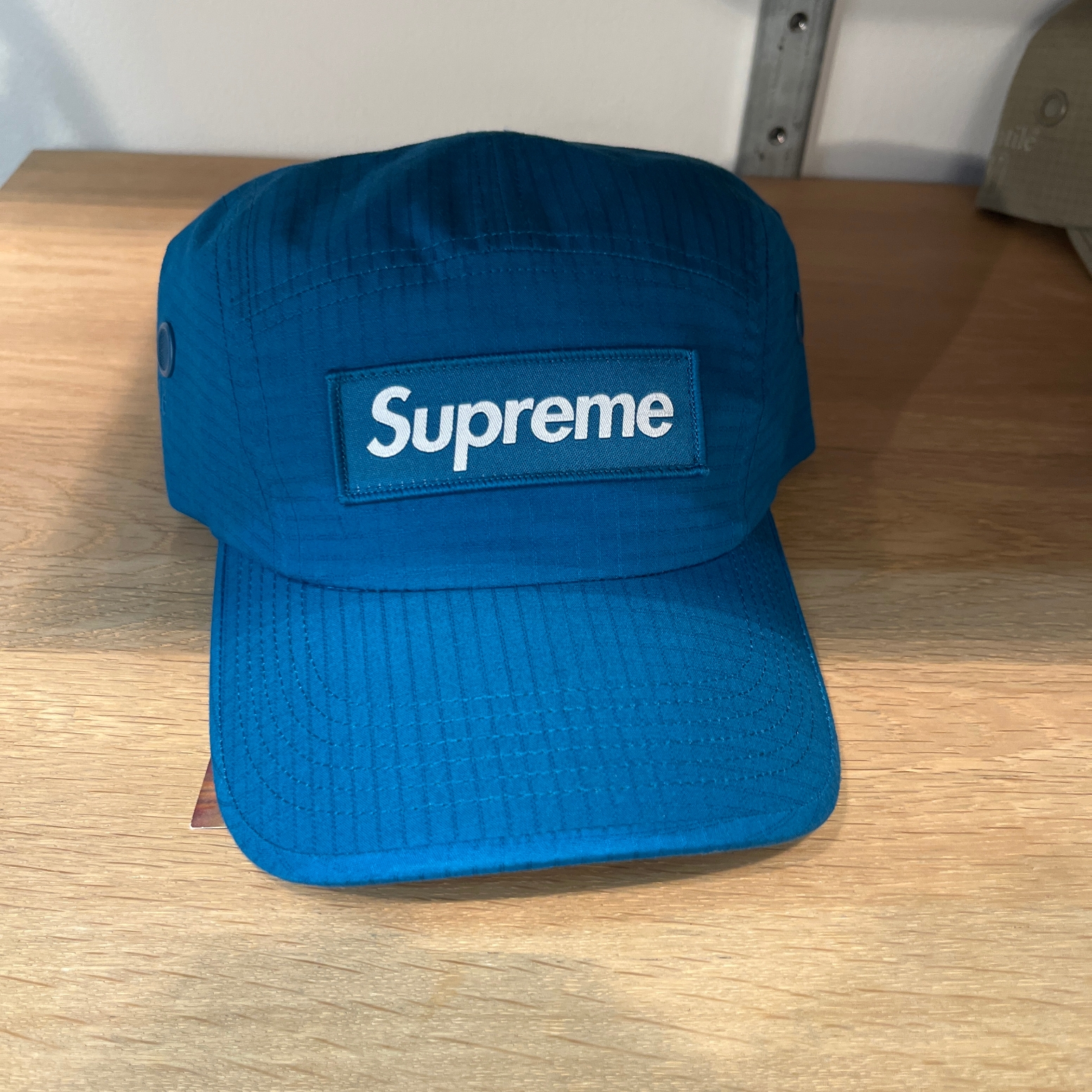 Supreme Ventile Camp Cap Teal - 23SS 착용 스타일