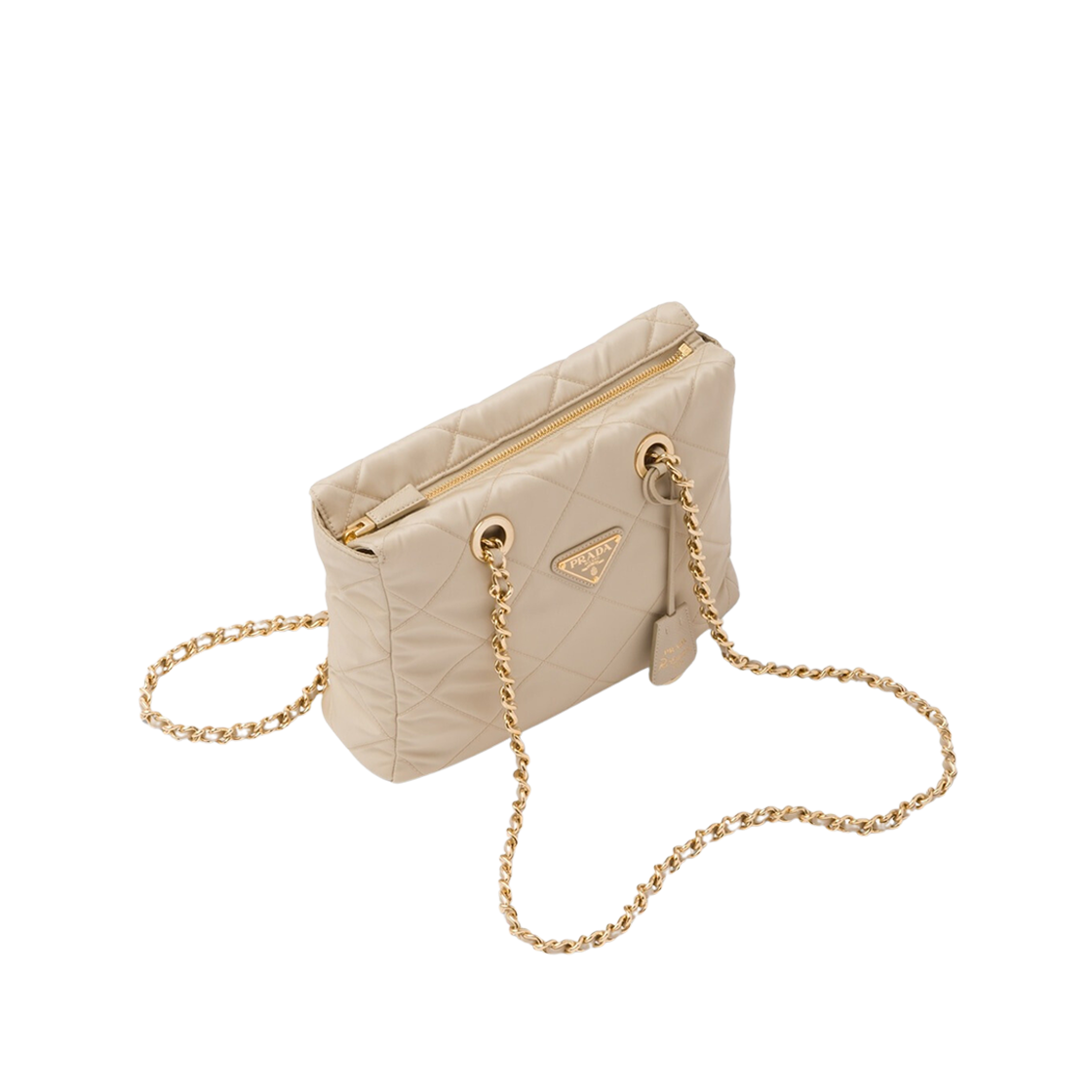 Prada Re-Edition 1995 Chaine Re-Nylon Tote Bag Desert Beige 상세 이미지 2