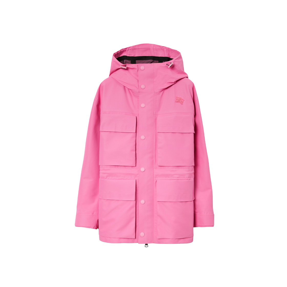 Burberry EKD Appliqué Technical Cotton Parka Bubblegum Pink 상세 이미지 1