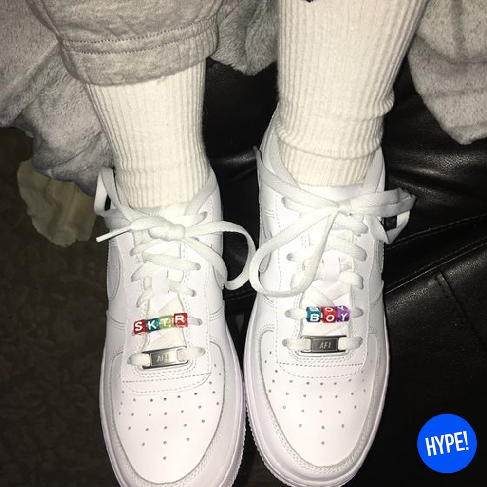 Nike Air Force 1 '07 Low Triple Black, (W) Nike Air Force 1 Low '07 Pearl Pink 착용 스타일 - 5