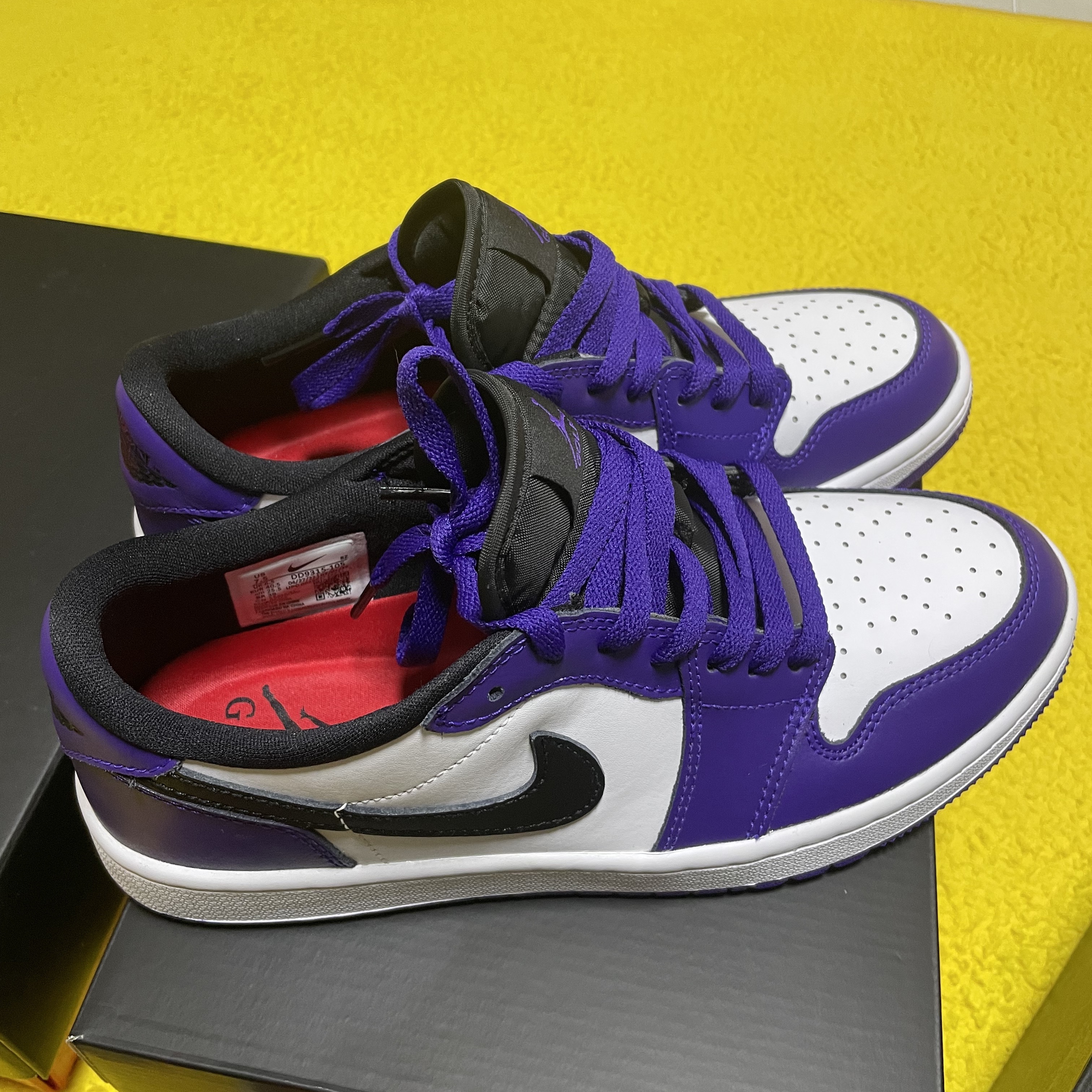 Jordan 1 Low Golf Court Purple 착용 스타일
