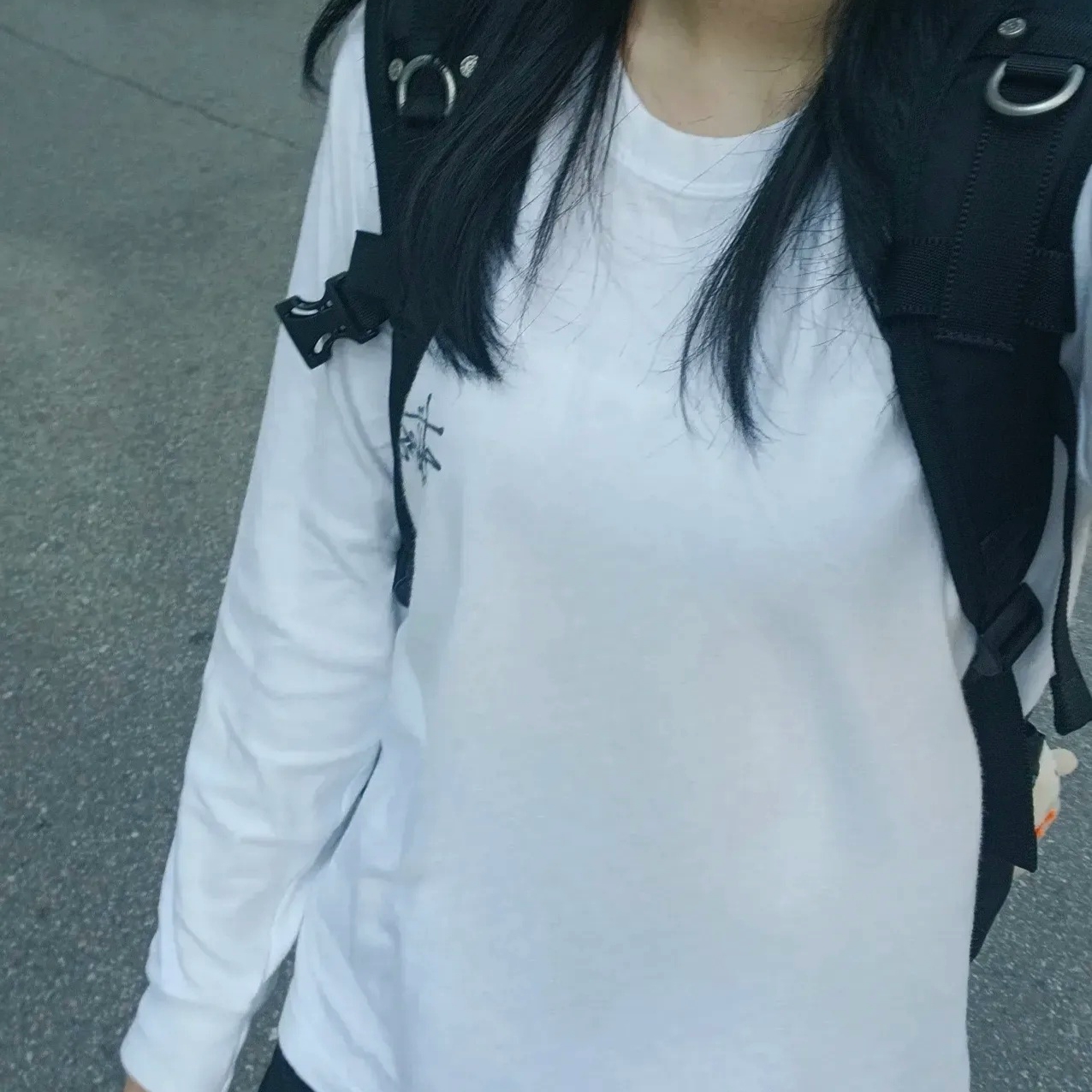 Stussy Basic Stussy LS T-Shirt White 2023 착용 스타일