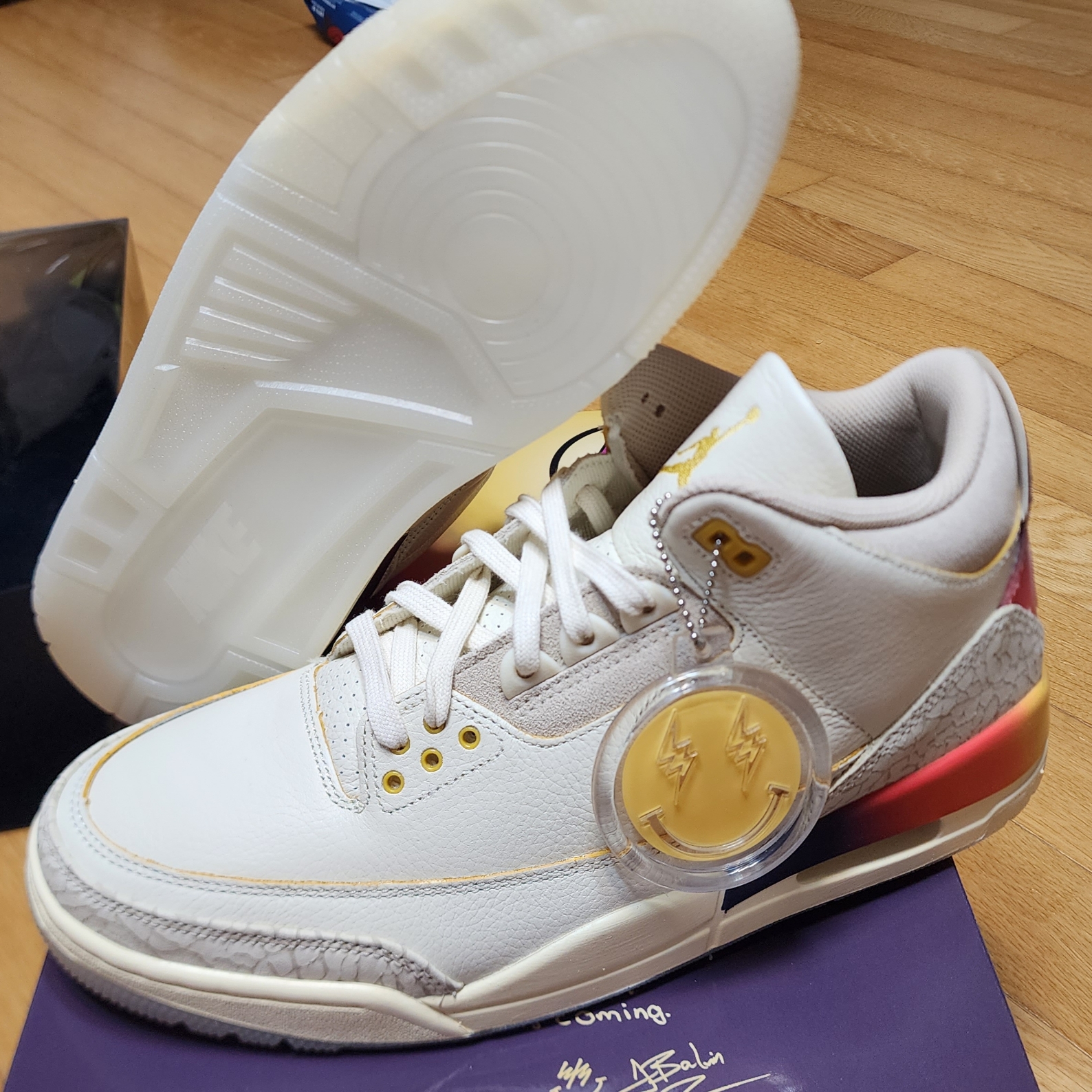 Jordan 3 x J Balvin Retro SP Sunset 착용 스타일 - 5