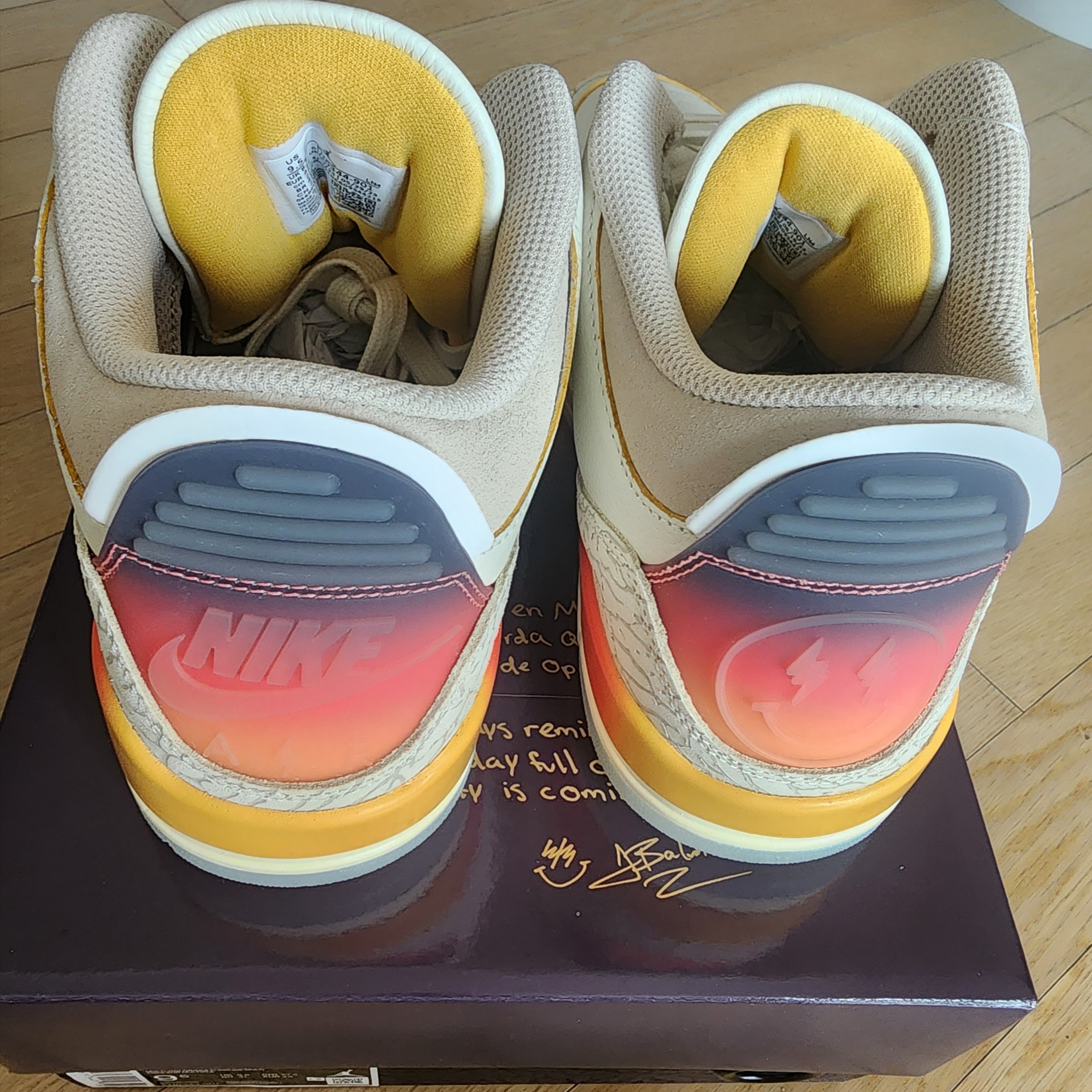Jordan 3 x J Balvin Retro SP Sunset 착용 스타일 - 4