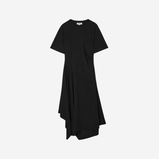 (W) 코스 어시매트릭 티셔츠 드레스 블랙