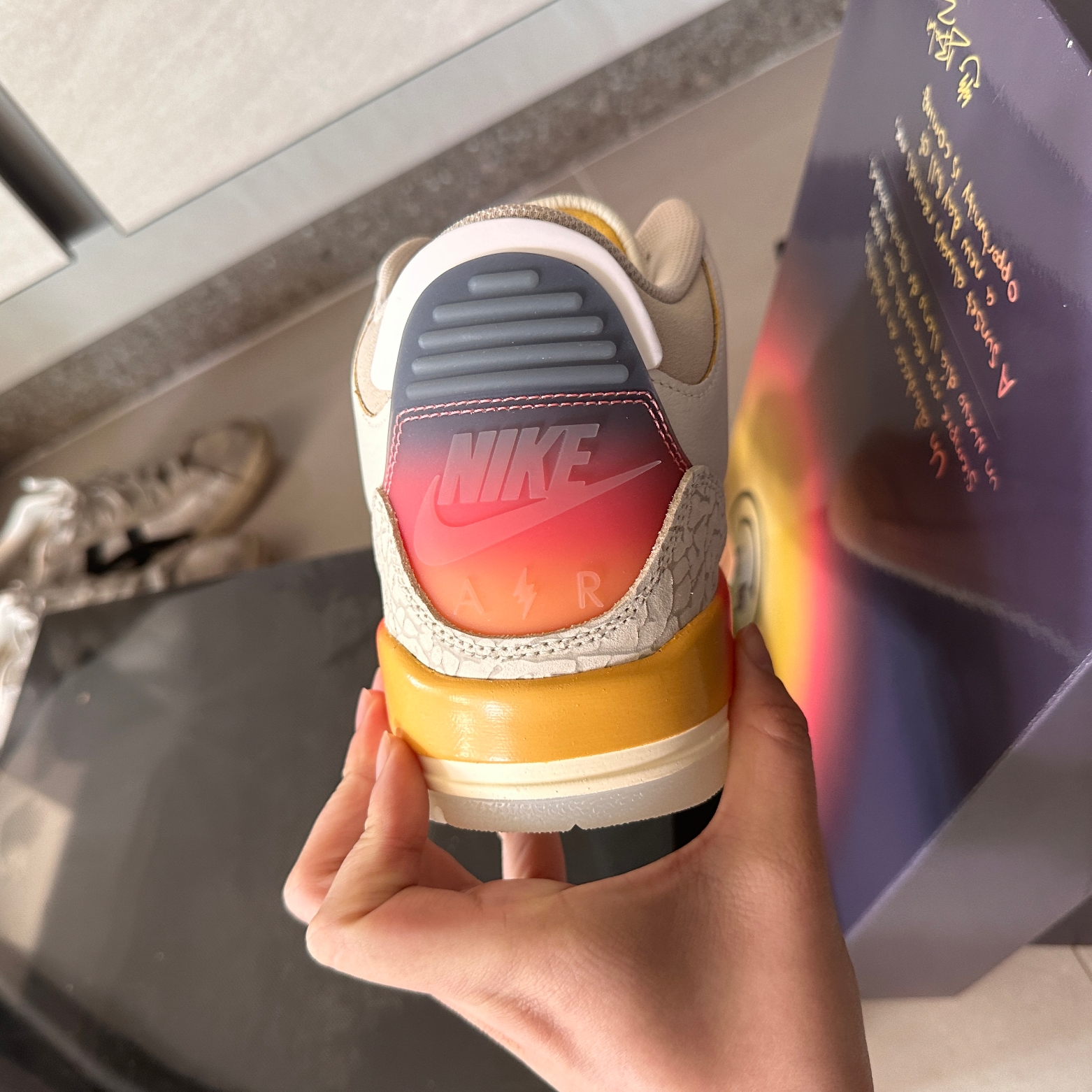 Jordan 3 x J Balvin Retro SP Sunset 착용 스타일 - 2