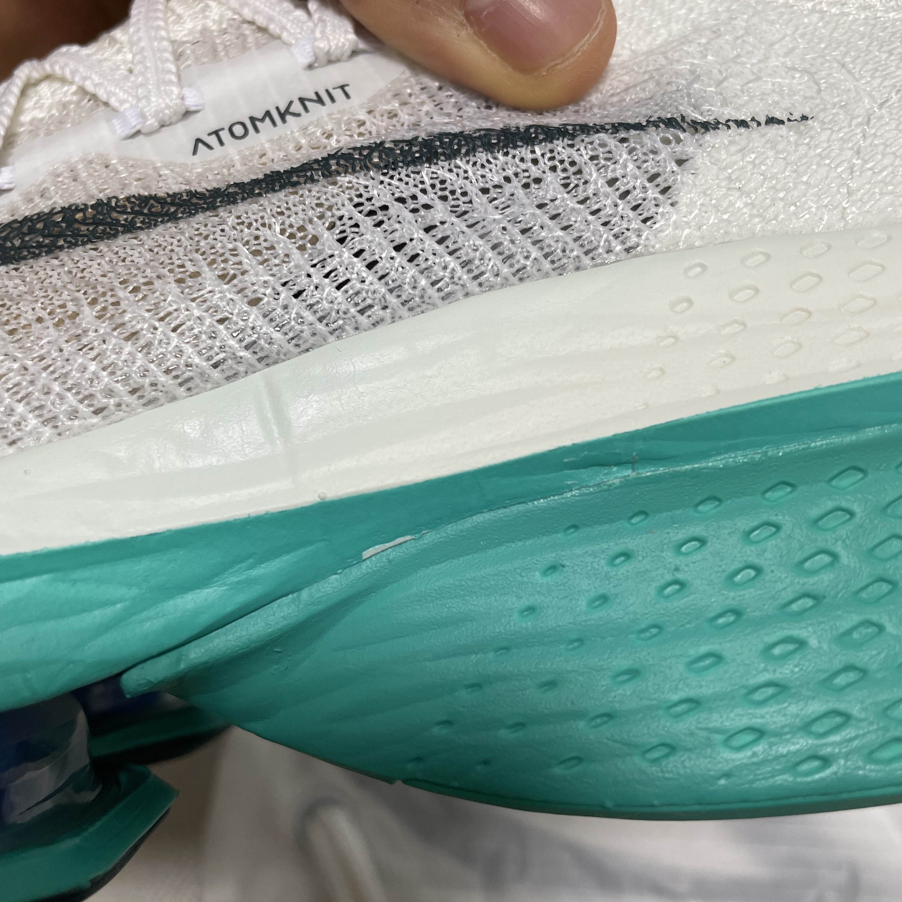 Nike Air Zoom Alphafly Next% 2 White Clear Jade 착용 스타일 - 3