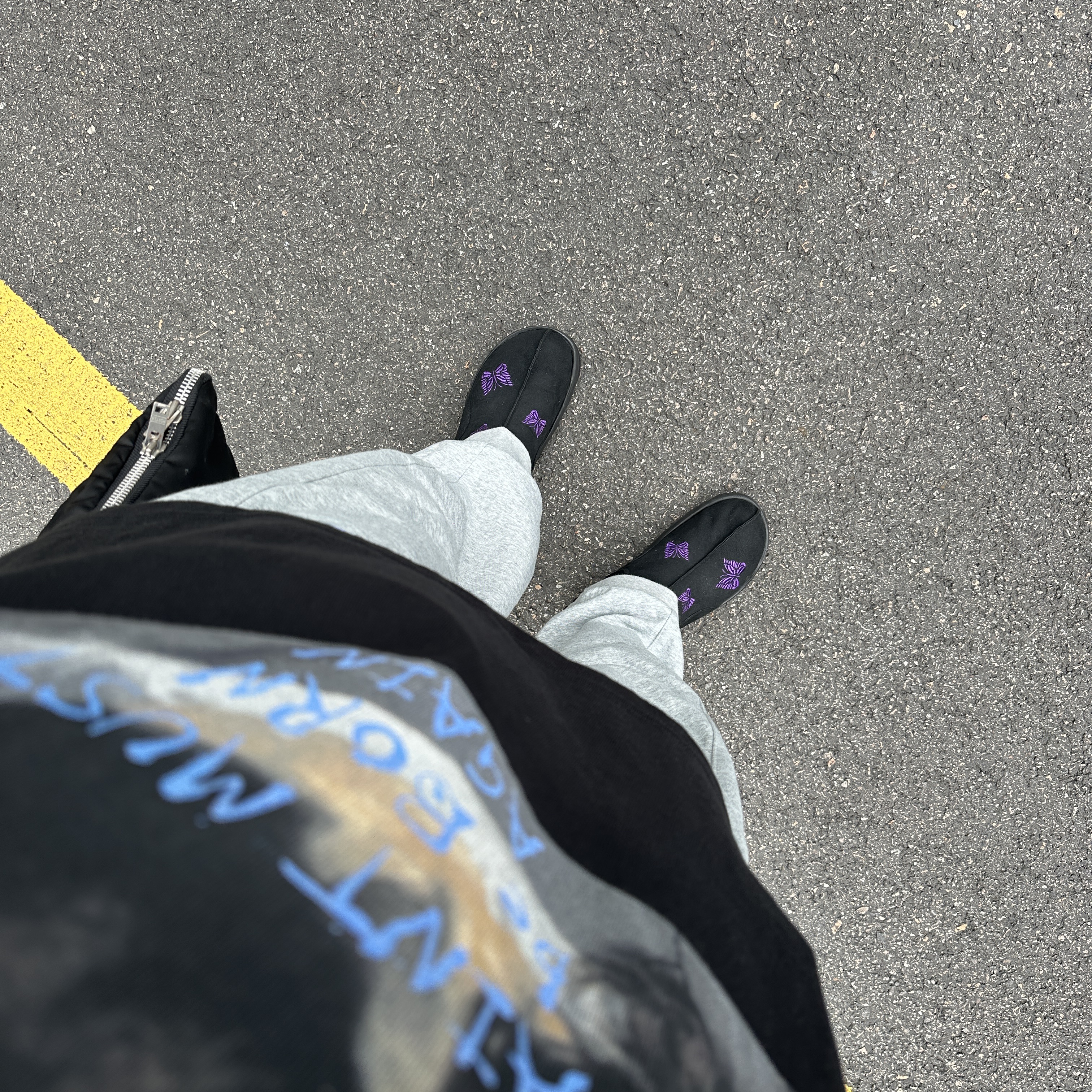 Reebok x Needles Beatnik Moc Core Black Extreme Purple, [KREAM 단독] Ourpas 061 Saint Long Sleeve Black 착용 스타일