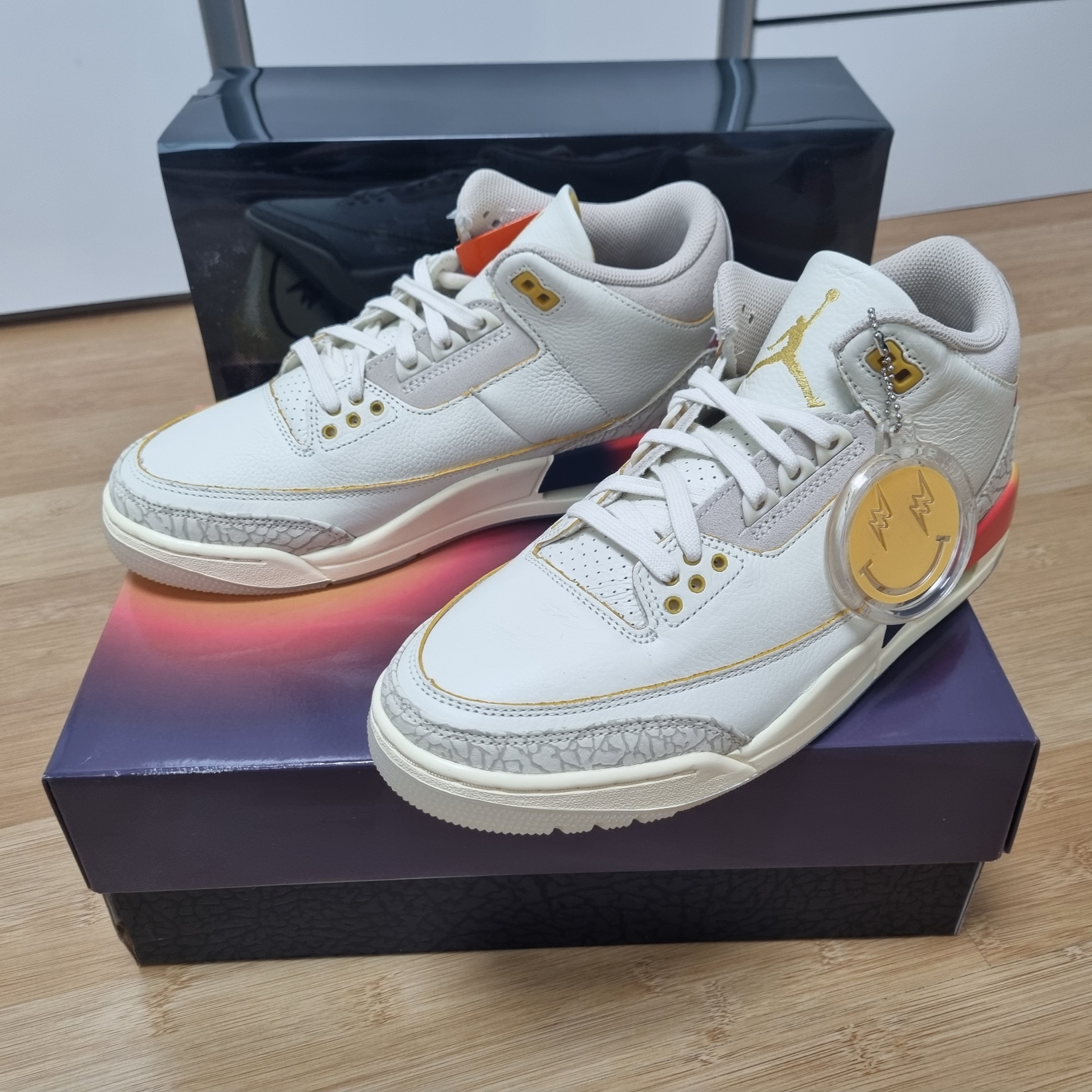 Jordan 3 x J Balvin Retro SP Sunset 착용 스타일 - 1
