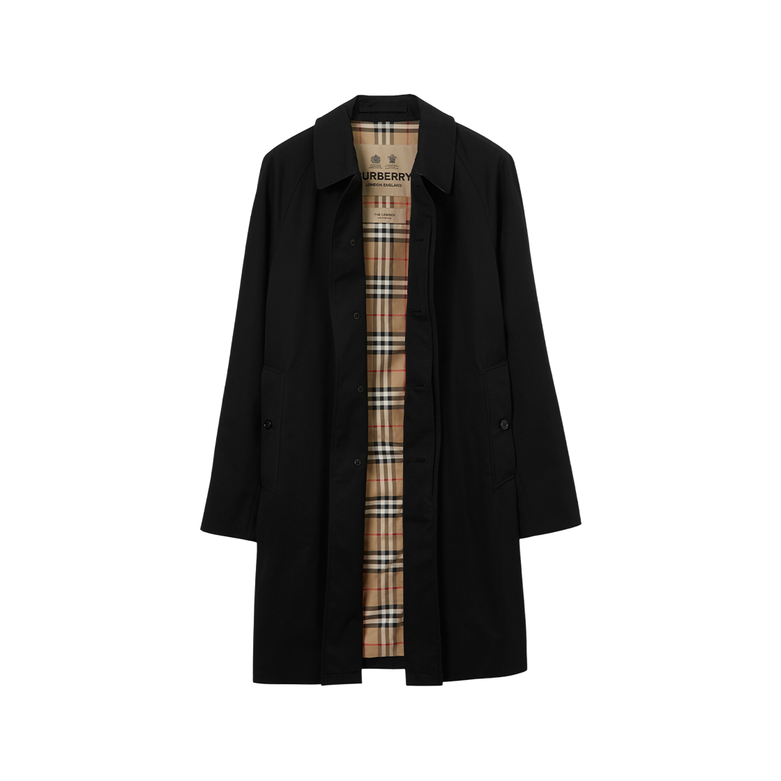 Burberry Camden Heritage Car Coat Black 상세 이미지 2