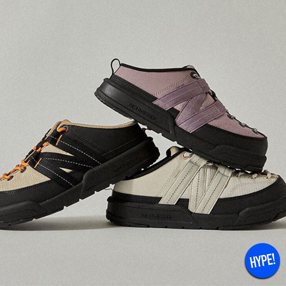 New Balance CRV Mule V2 Violet, New Balance CRV Mule V2 Yellow 착용 스타일 - 3