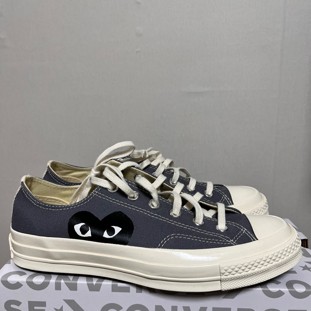 Converse x Play Comme des Garcons Chuck 70 Ox Steel Gray 착용 스타일