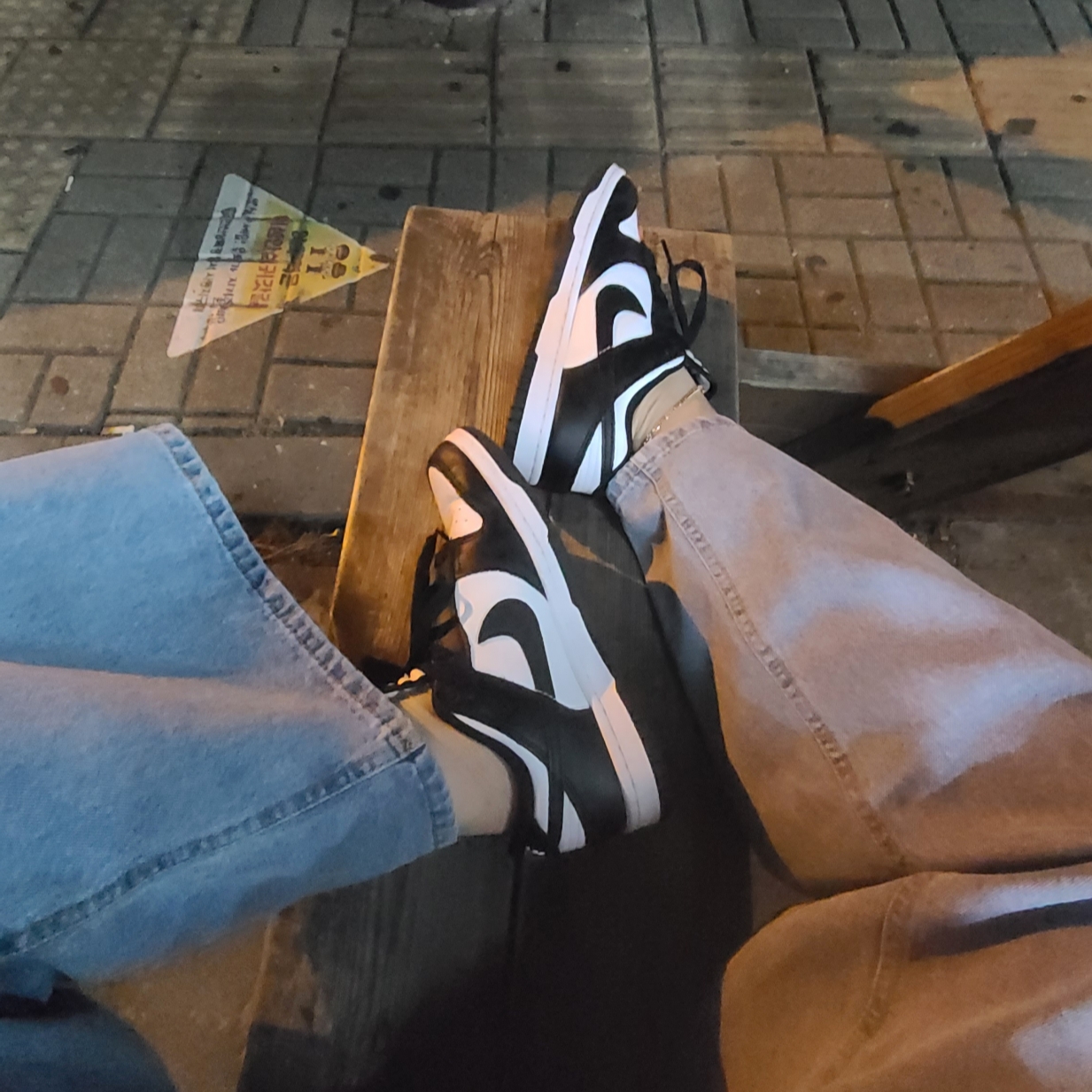 (W) Nike Dunk Low Black 착용 스타일