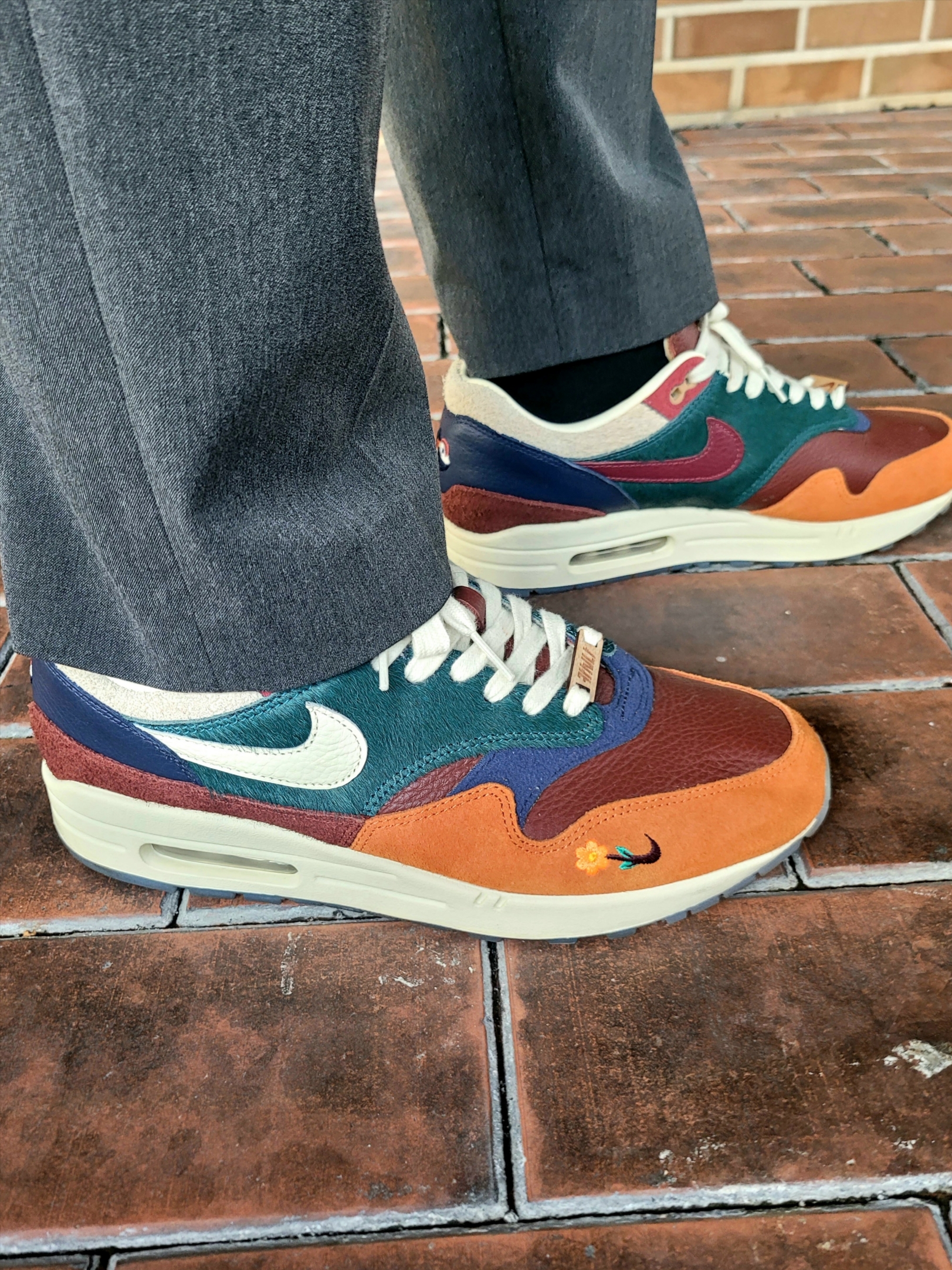Nike x Kasina Air Max 1 SP Won-Ang Orange 착용 스타일 - 2