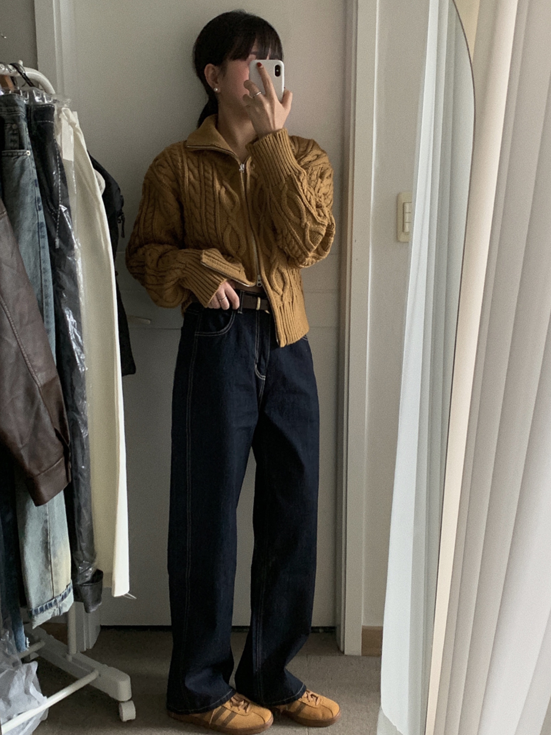 Adidas Tobacco Gruen Mesa Brown Desert 착용 스타일 - 3