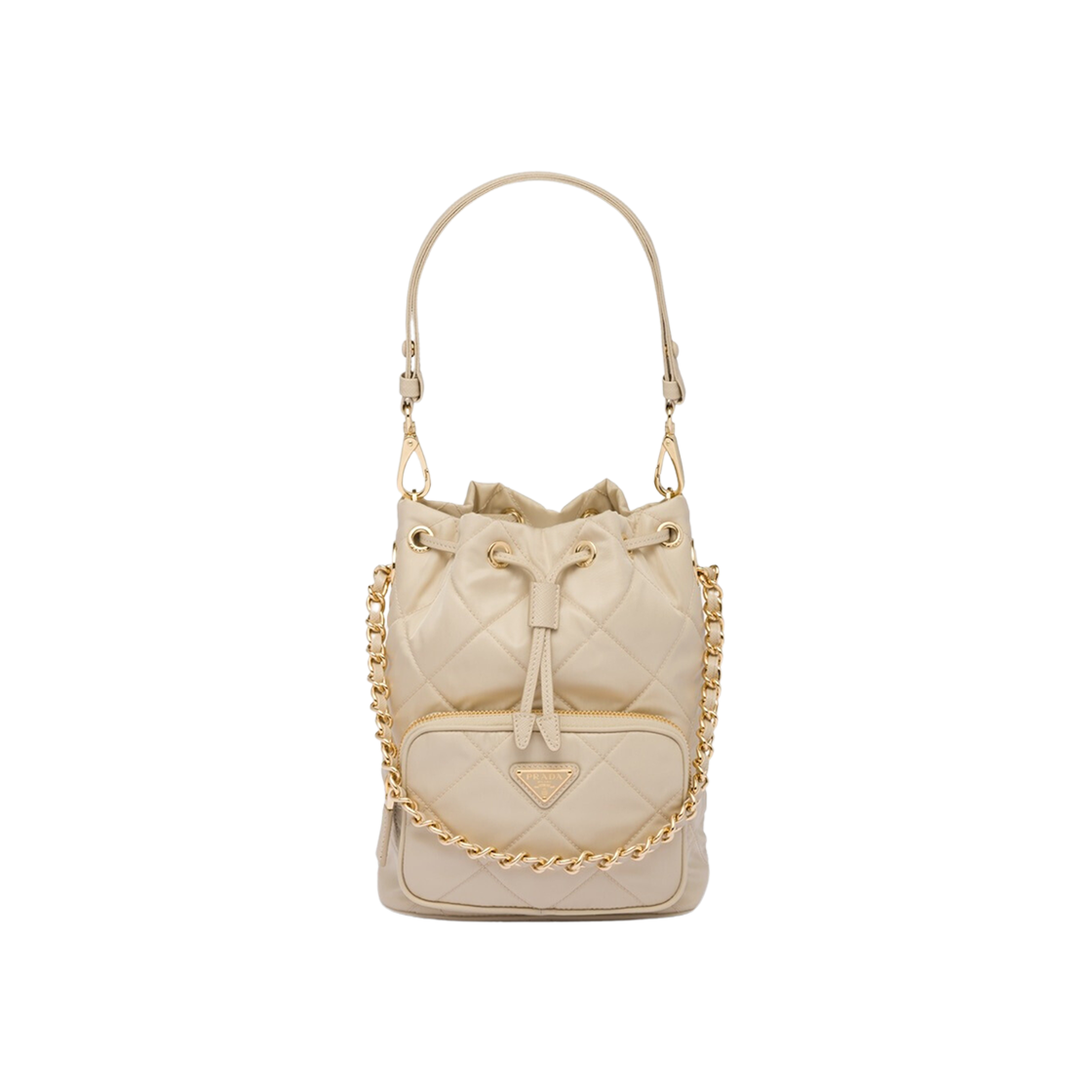 Prada Re-Edition 1995 Chaine Re-Nylon Shoulder Bag Desert Beige 상세 이미지 1