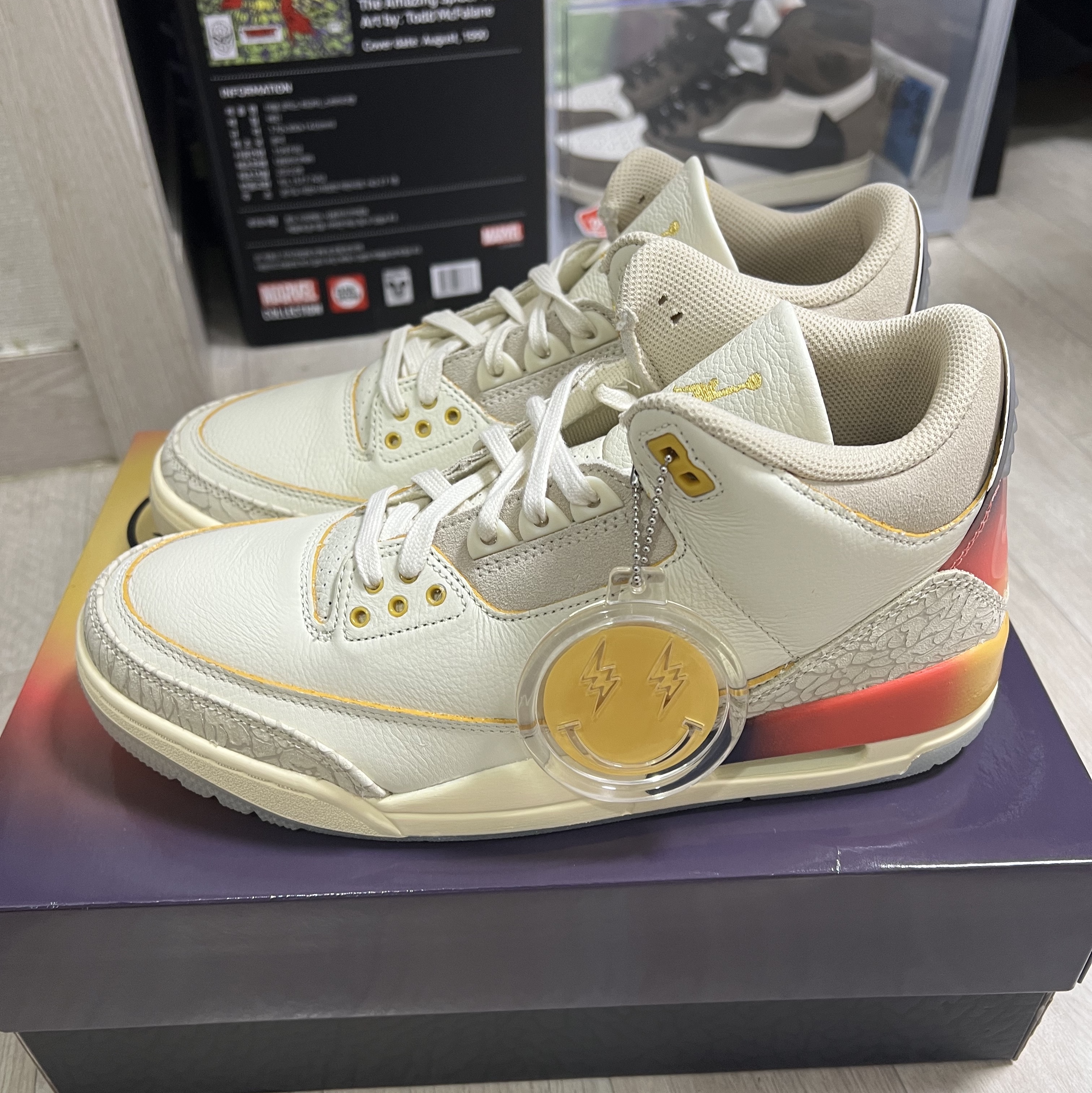 Jordan 3 x J Balvin Retro SP Sunset 착용 스타일 - 1