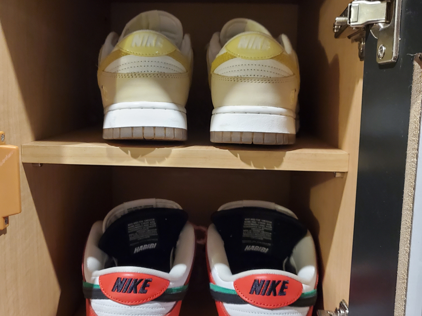 Nike x Frame Skate SB Dunk Low Pro Habibi, (W) Nike Dunk Low Lemon Drop 착용 스타일 - 2