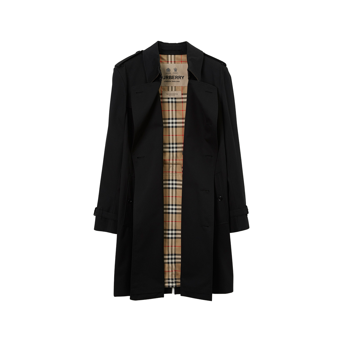 Burberry Kensington Heritage Trench Coat Black 상세 이미지 2