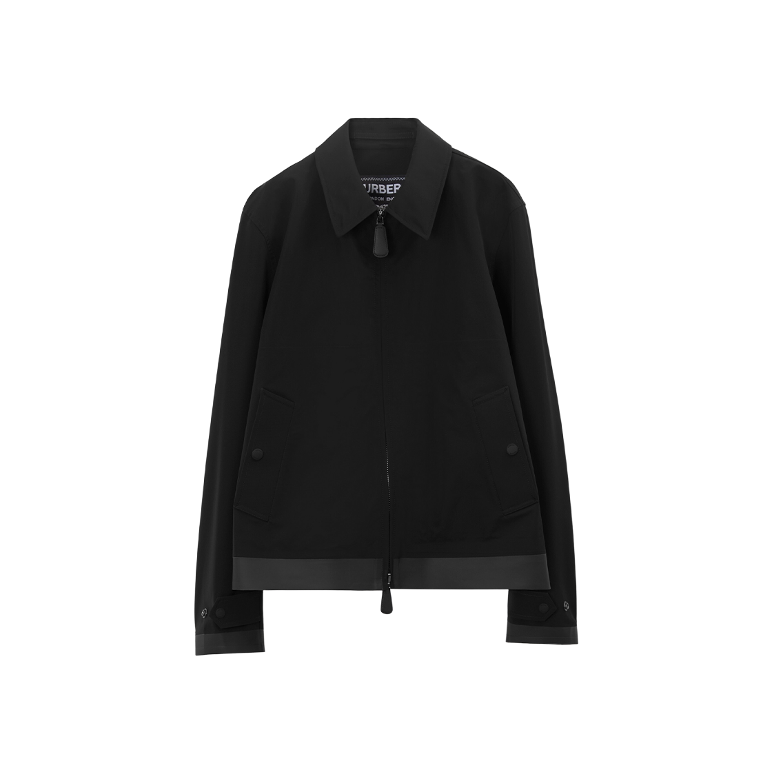 Burberry Bonded Nylon Harrington Jacket Black 상세 이미지 1