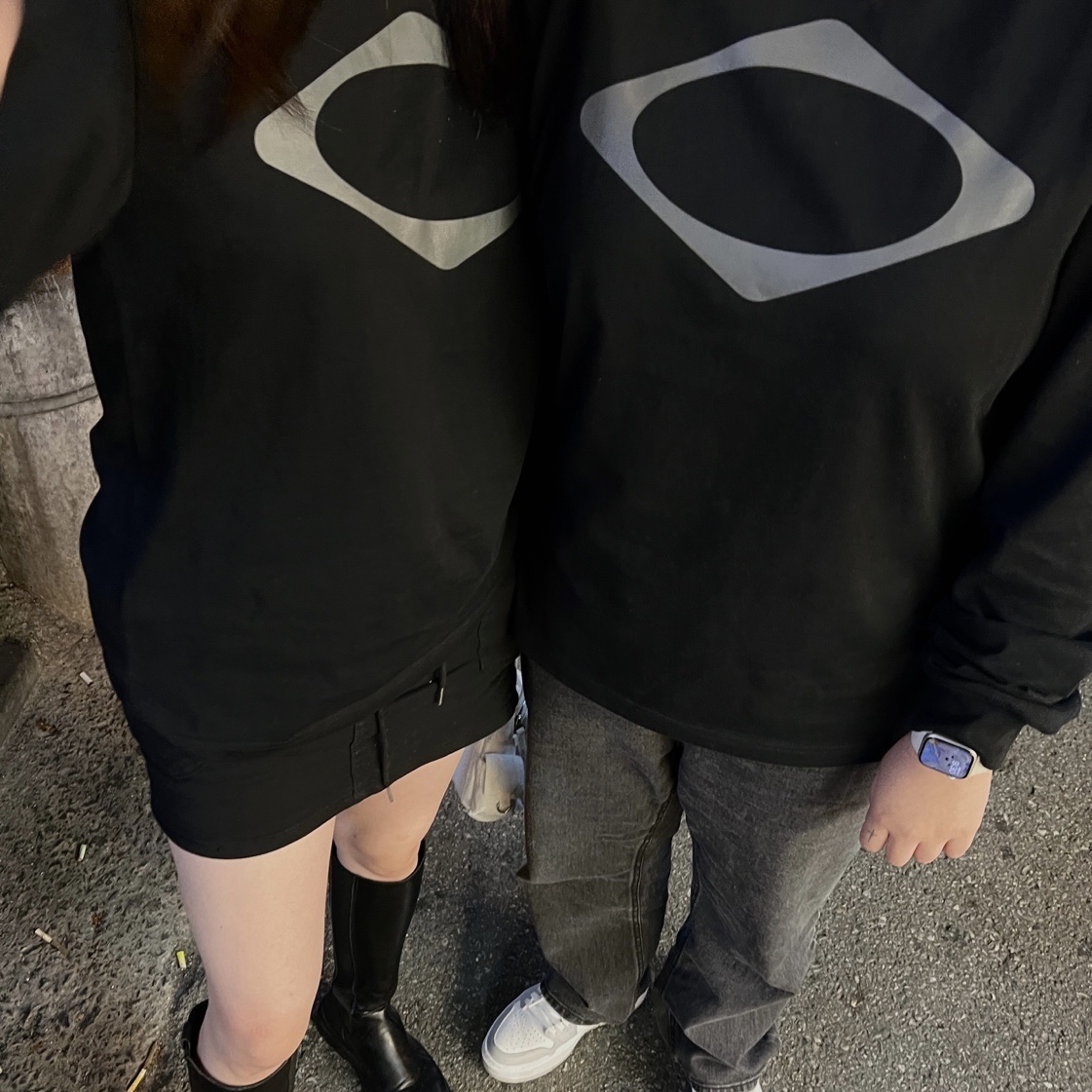 Mischief Rhombus Long Sleeve Black 착용 스타일