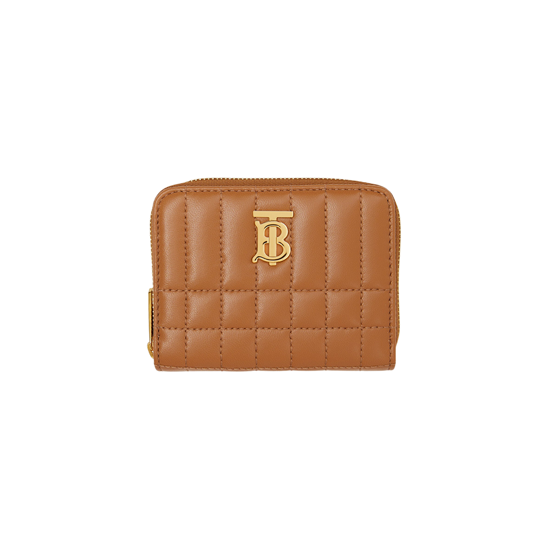 Burberry Quilted Leather Lola Zip Wallet Maple Brown 상세 이미지 1