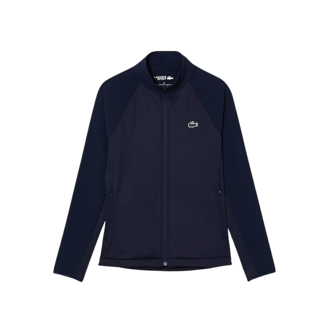 (W) Lacoste Basic Zip-Up Sweat Zip-Up Navy Blue 상세 이미지 1